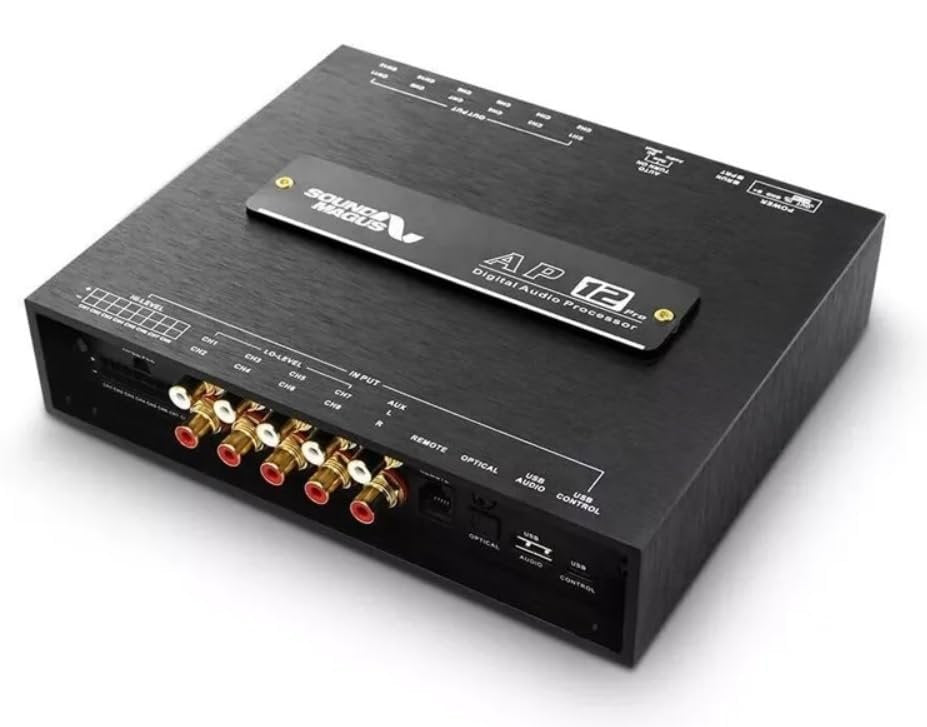 SOUND MAGUS AP12V3 DSP AP12 Pro 12-Channel Bluetooth USB Car Audio Signal Processor Controls 12 Amplifier Channels to RCA
