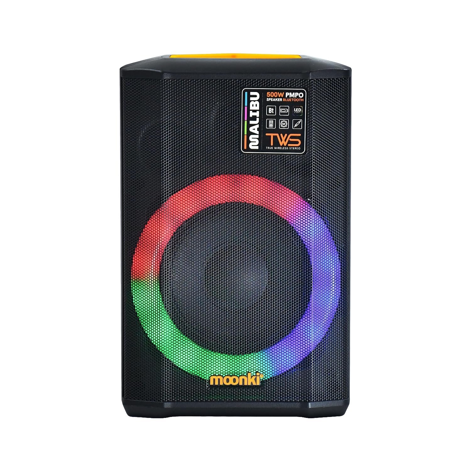 Moonki Sound Malibu - Portable Bluetooth Speaker for Party (Orange)