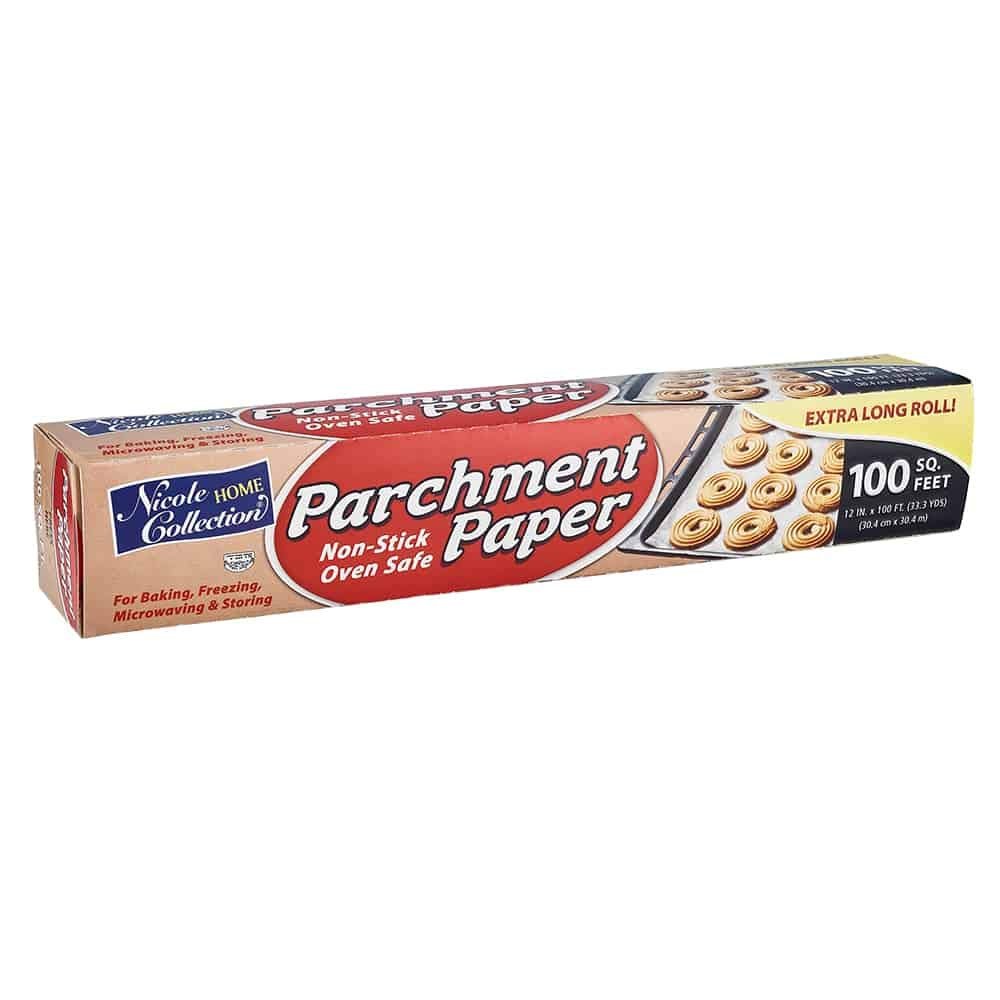 Premium White Parchment Paper - 12" x 100" (1 Pc) | Elegant, Durable, & Versatile Single Sheet - Ideal for Baking, Crafting, and More