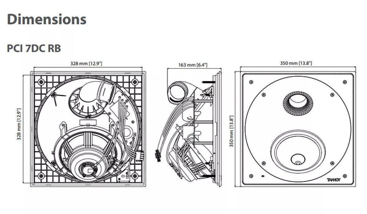 Tannoy PCI 7DC RB 7" Dual Concentric Ceiling Speaker Installation Applications