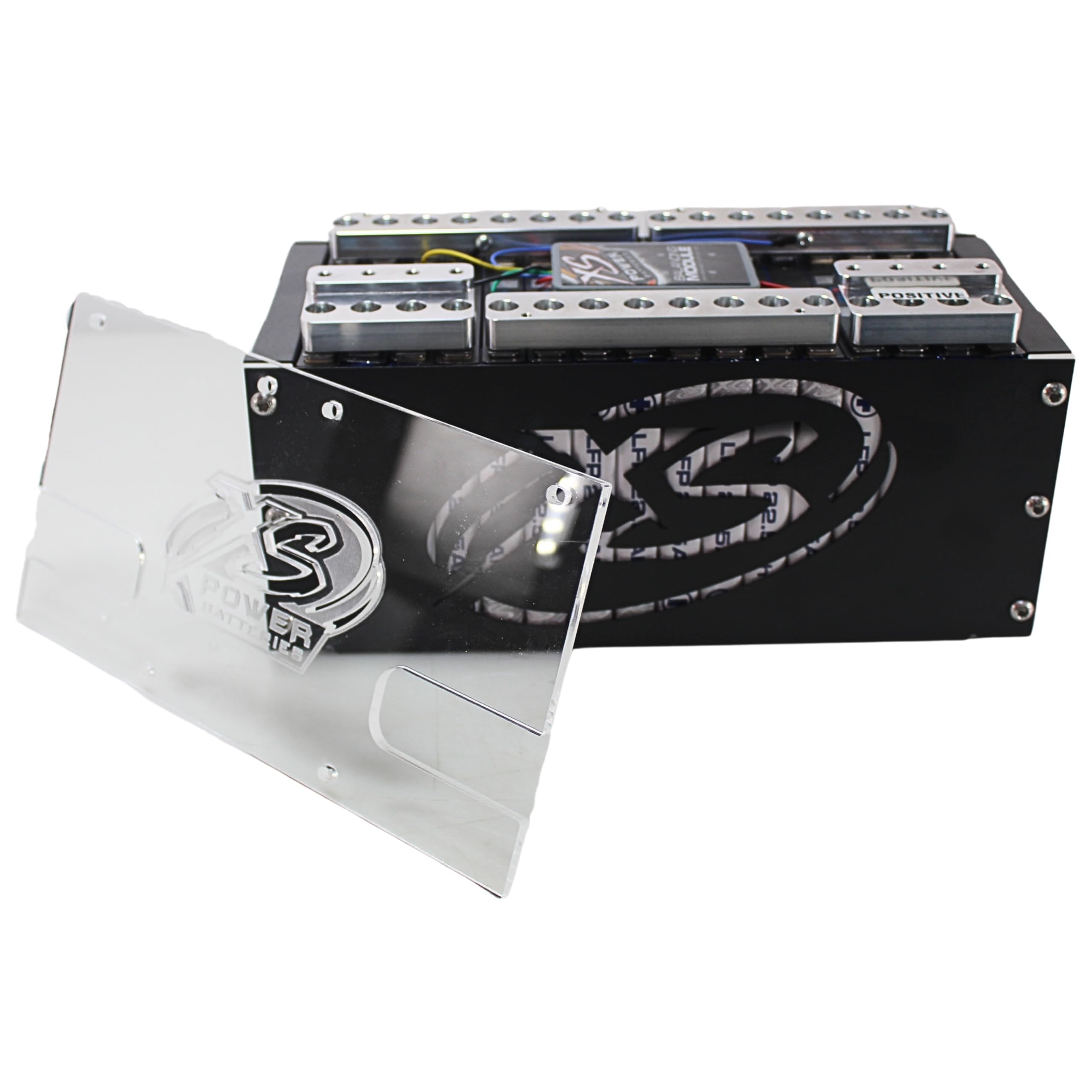 XS Power XMAX90-DIY 8300 Amp High-Performance 12V Lithium Battery for In-Car Audio Competition - 12 Volt 90Ah 20,000W LFP Powercell for Audio Systems - 25 lbs, Maintenance Free, Sealed Design