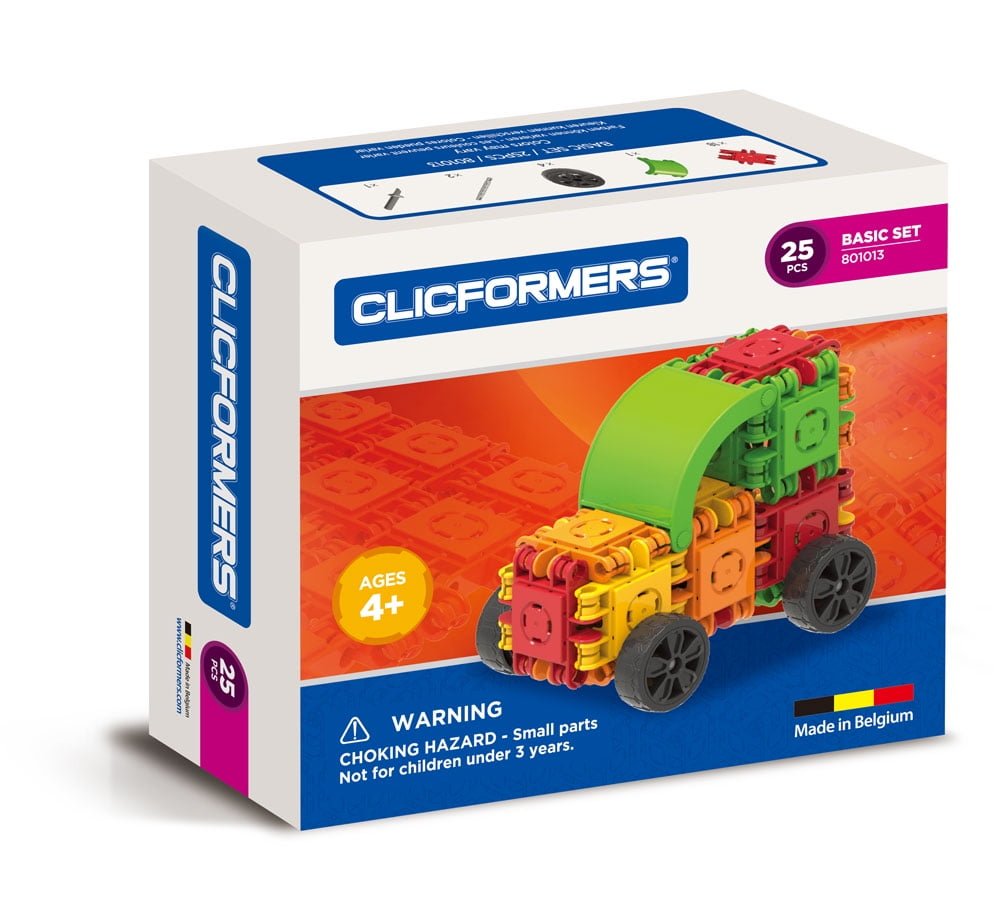 Clicformers Plastic Car Blocks Play Set