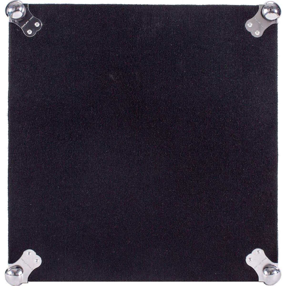 DEEJAY LED Professional Flight Carpet Case For 10u Slant Mixer Top, 16u Bottom For Amplifiers, With Caster Board Carpet Wrapped Exterior Durable Casters For Easy Transportation DEEJAYLED TBHMC1016WE