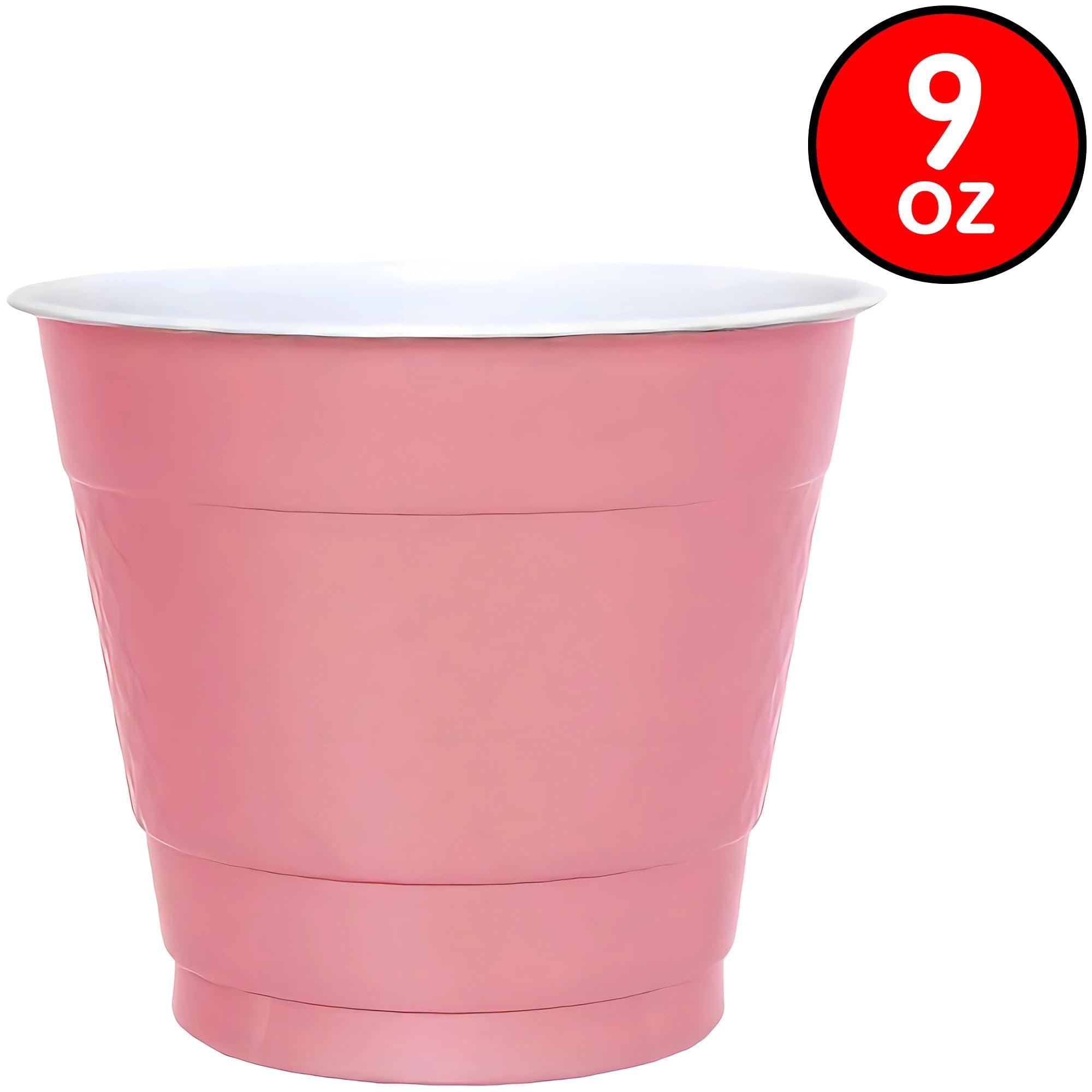 Hanna K. Signature Collection Cup-9oz | Pink | Pack of 50 Plastic Cup, 50 Count (Pack of 1)