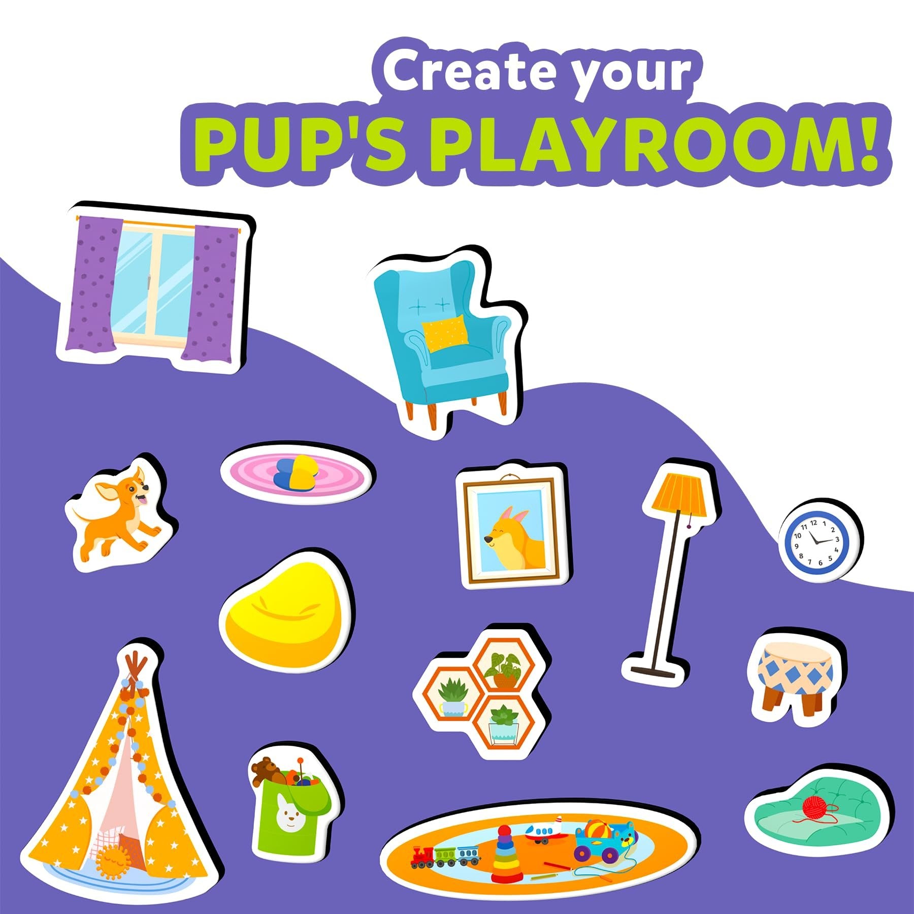 Skillmatics Creative Toy Magnetopia - Design Your Home, Interactive Pretend Play Set for Kids, Toddlers, 60+ Magnetic Pieces, Preschool Learning Game, Gifts for Girls & Boys Ages 3, 4, 5, 6, 7