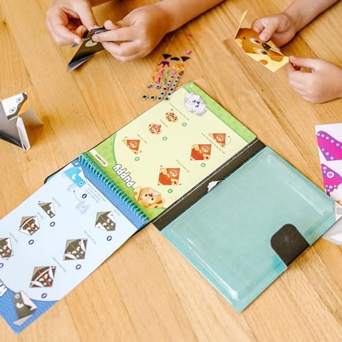 Melissa & Doug On the Go Origami Animals Craft Activity Set - 38 Stickers, 40 Origami Papers - Travel Activity, Arts And Crafts, kids for Ages 5+