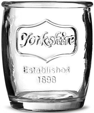 Circleware Yorkshire Whiskey Glass Drinking Glasses Set, 14 Ounce, Set of 4 Double Old Fashioned Clear Heavy Base Scotch Glass Cups