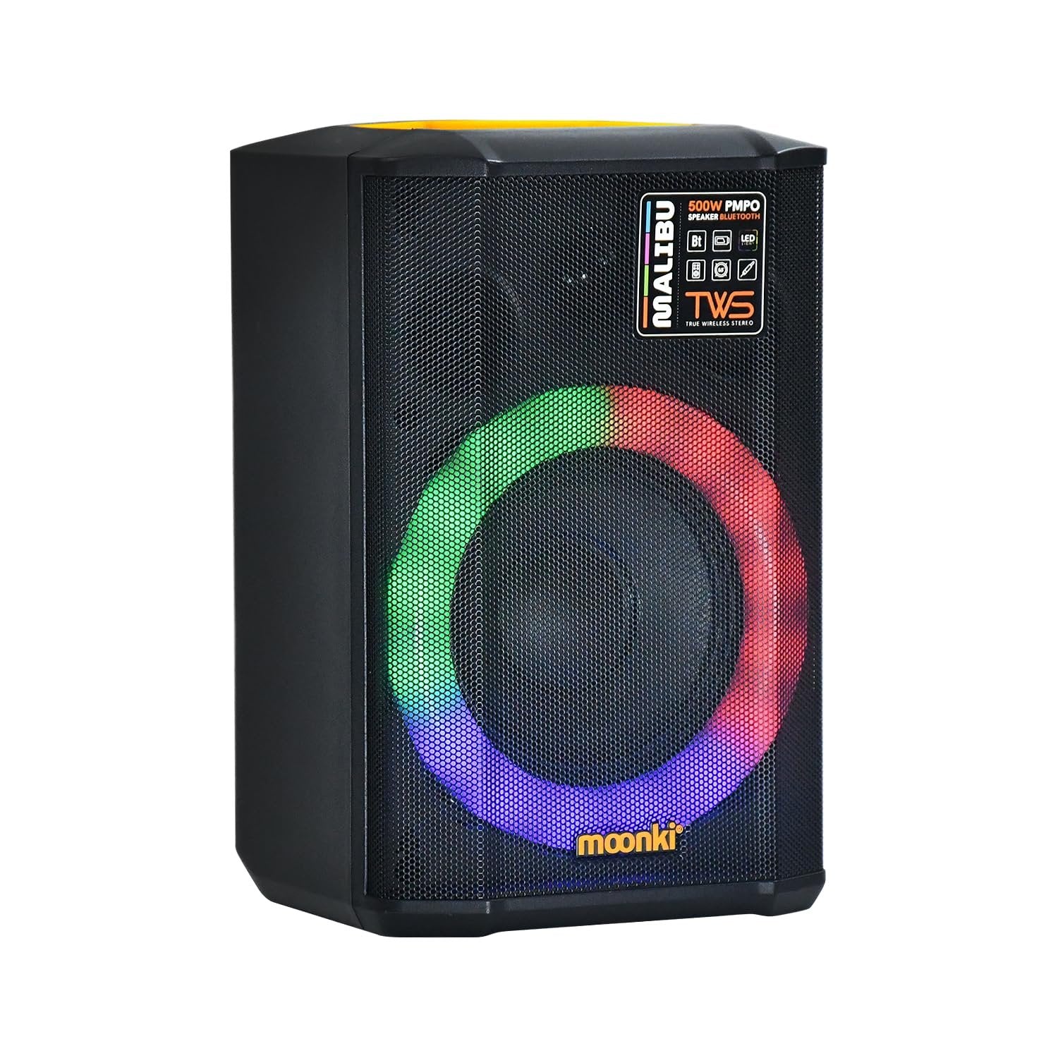 Moonki Sound Malibu - Portable Bluetooth Speaker for Party (Orange)