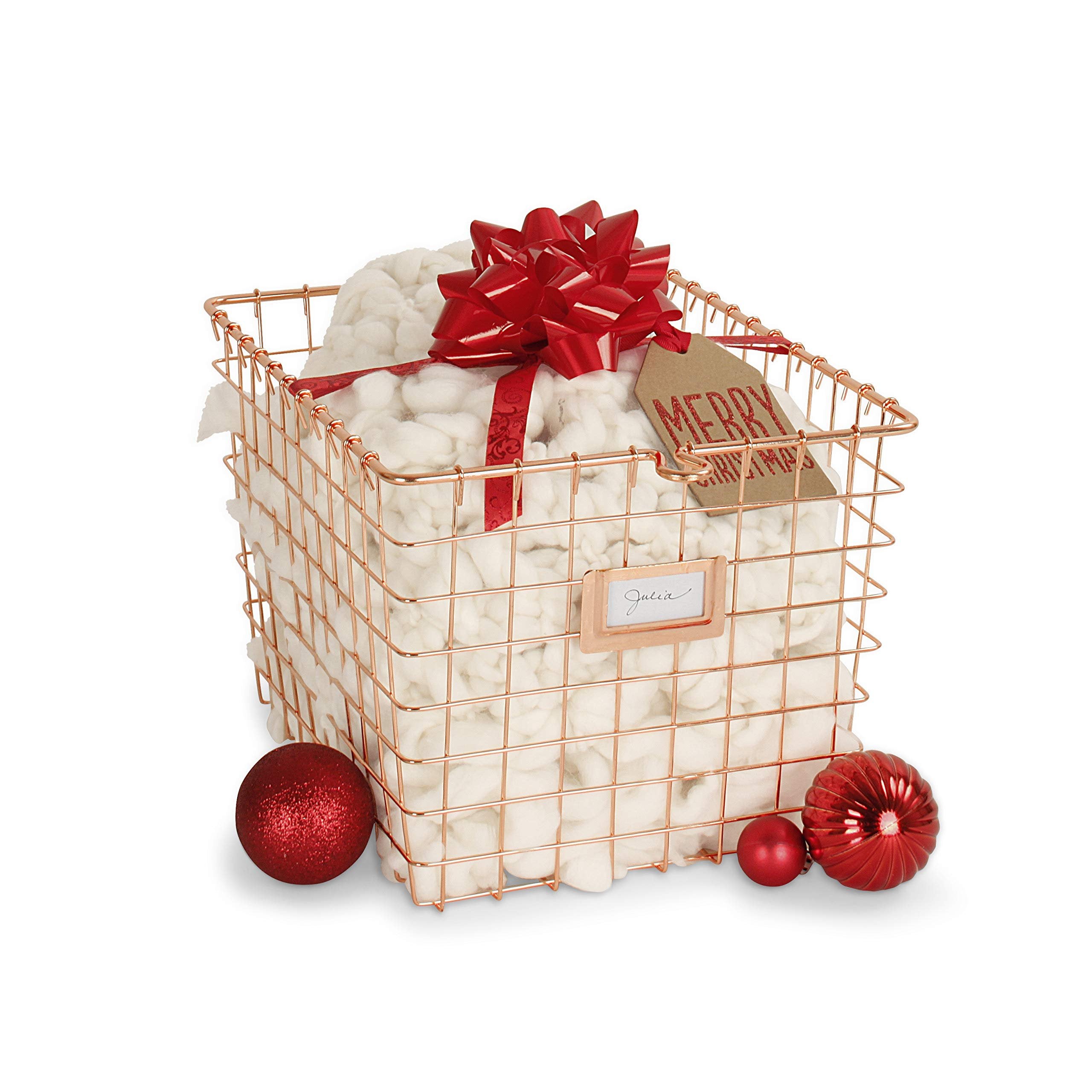 Spectrum Diversified 47879 Wire Storage Basket, Small, Copper