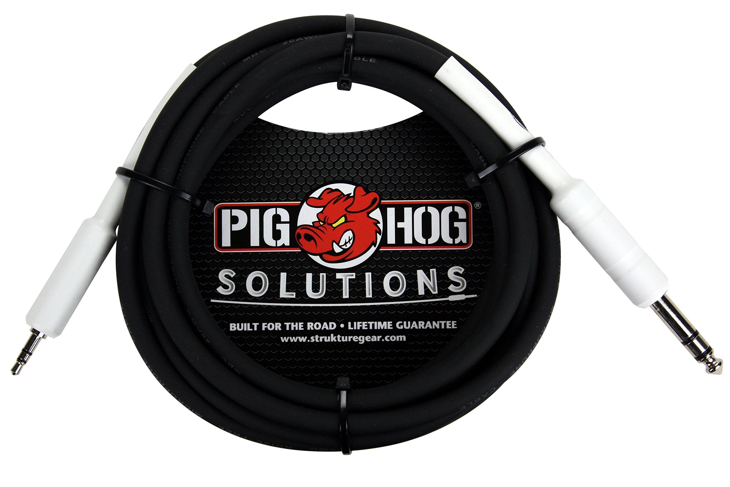 Pig Hog PX48J6 1/4" TRS to 3.5mm Mini Instrument Cable, 6 Feet