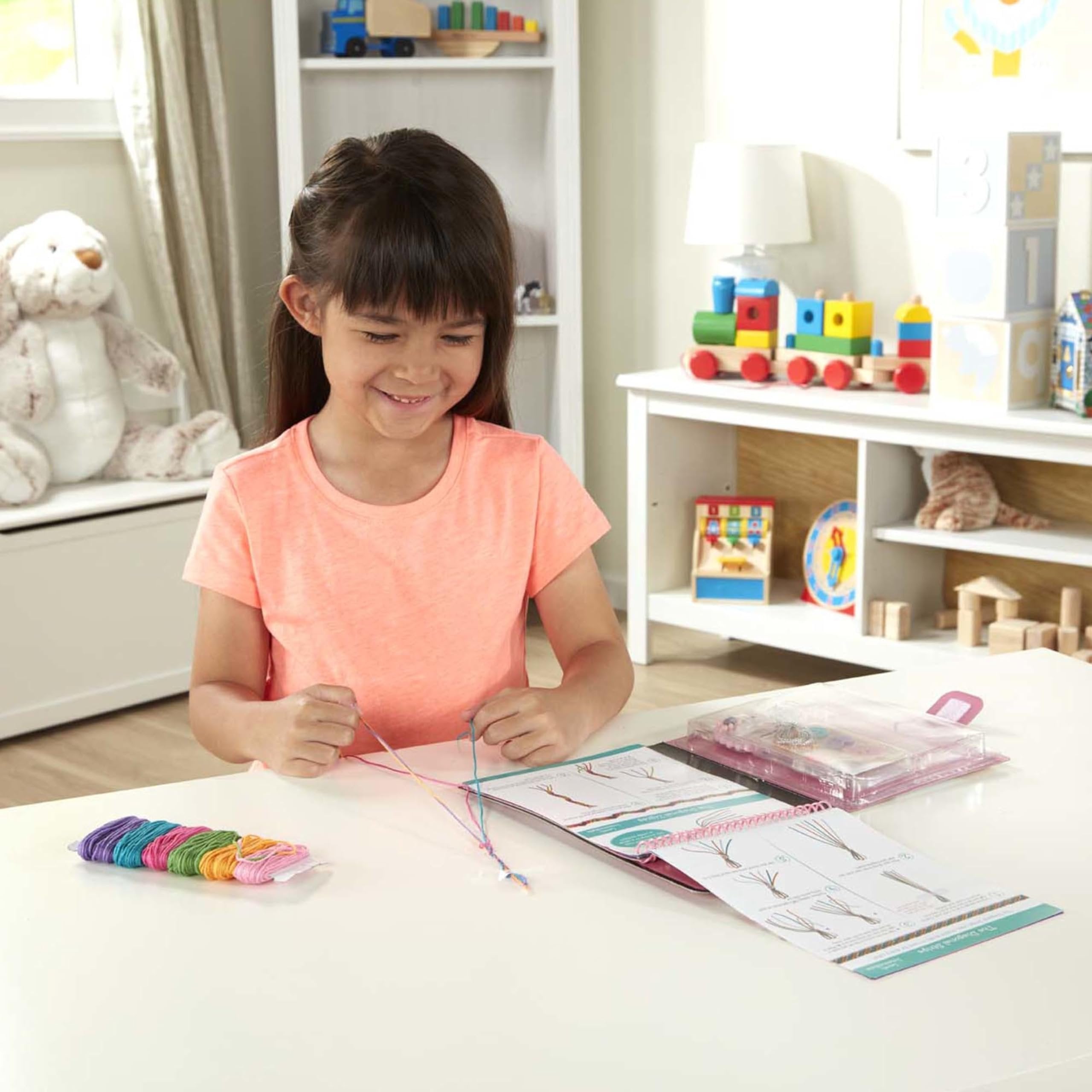 Melissa & Doug On the Go Friendship Bracelet Craft Set (Makes 10+ Bracelets)