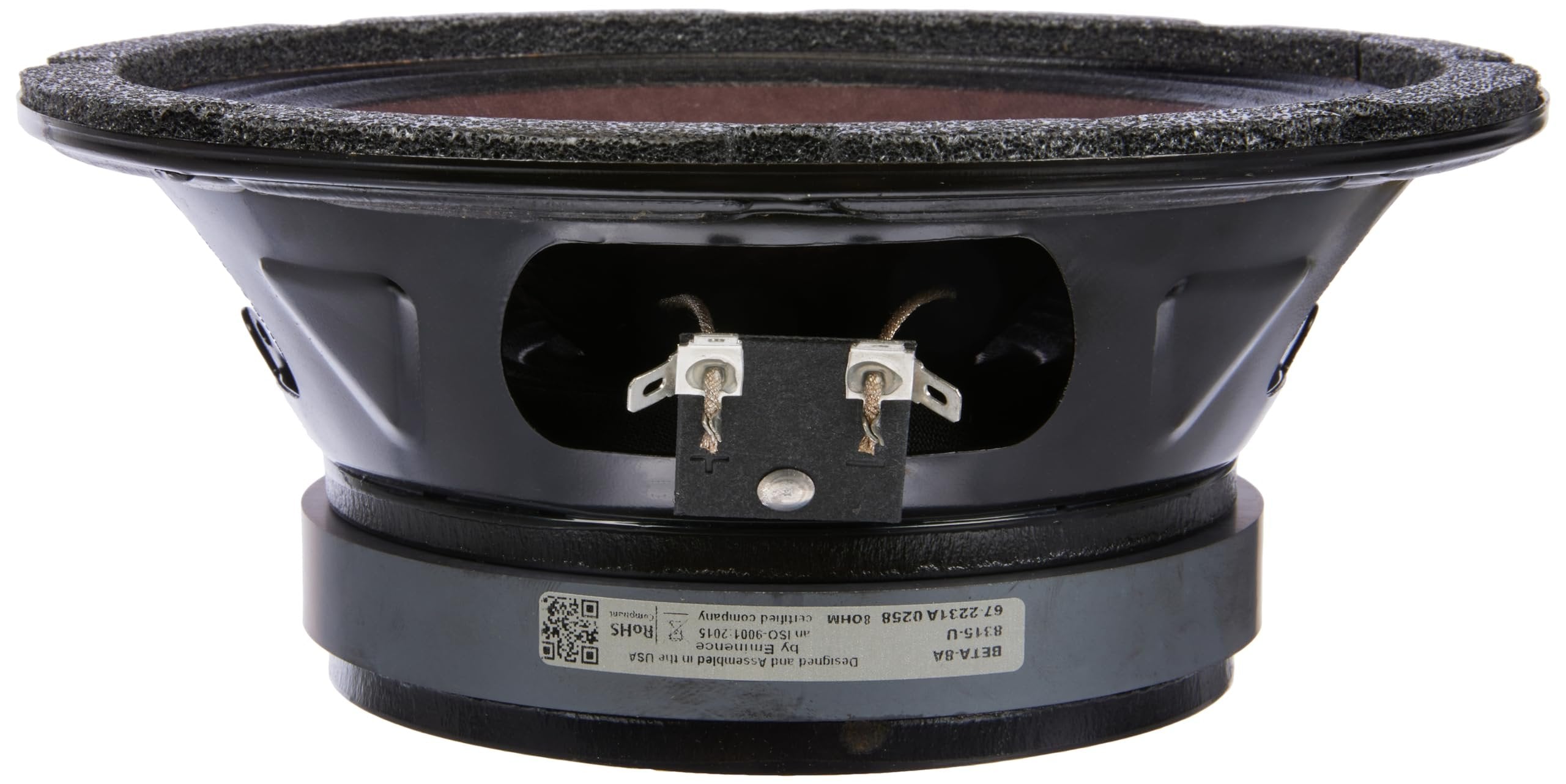 Eminence American Standard Beta-8A 8" Pro Audio Speaker, 225 Watts at 8 Ohms, Black