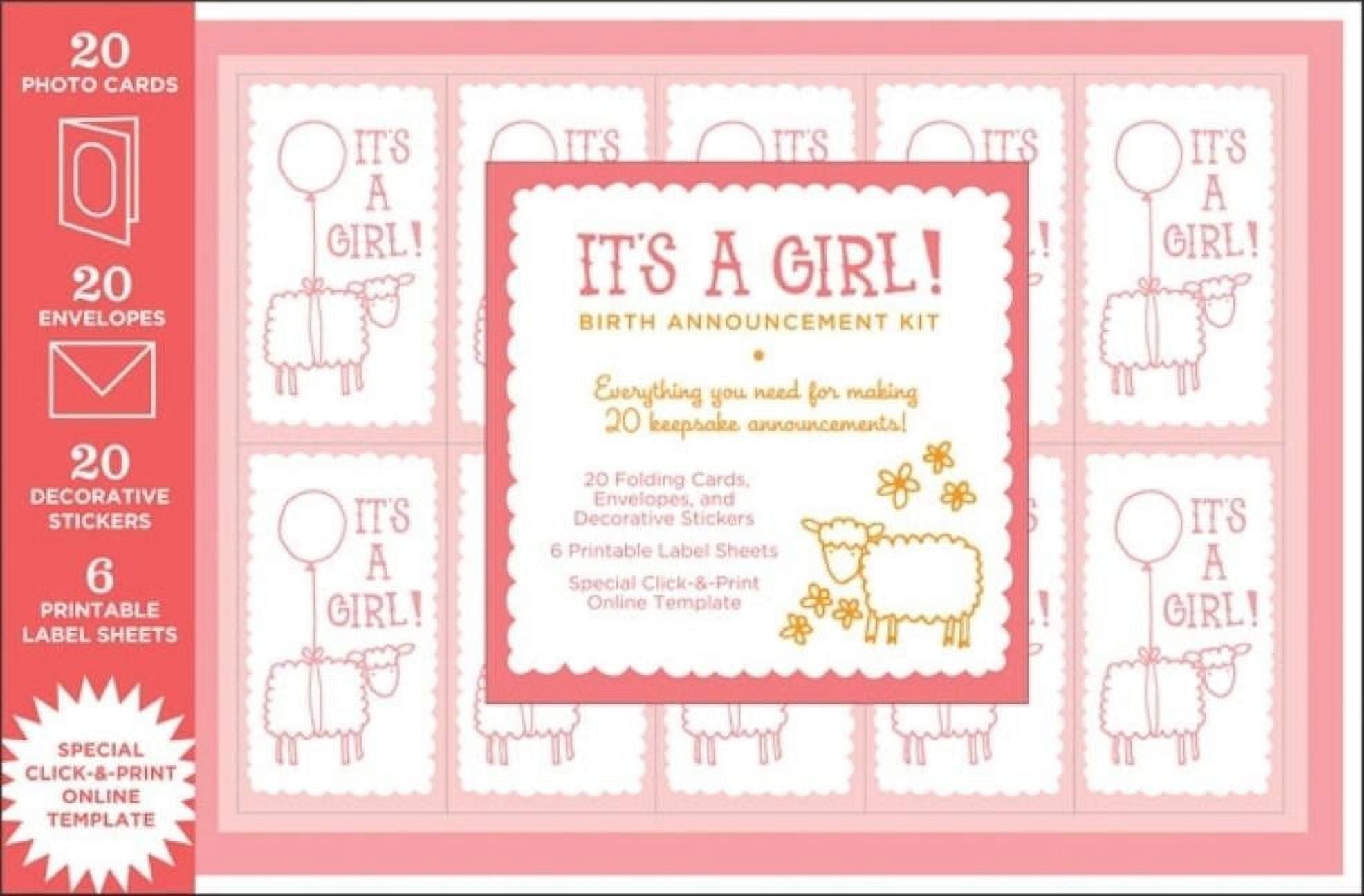 It's a Girl!: Birth Announcement Kit (Kit)