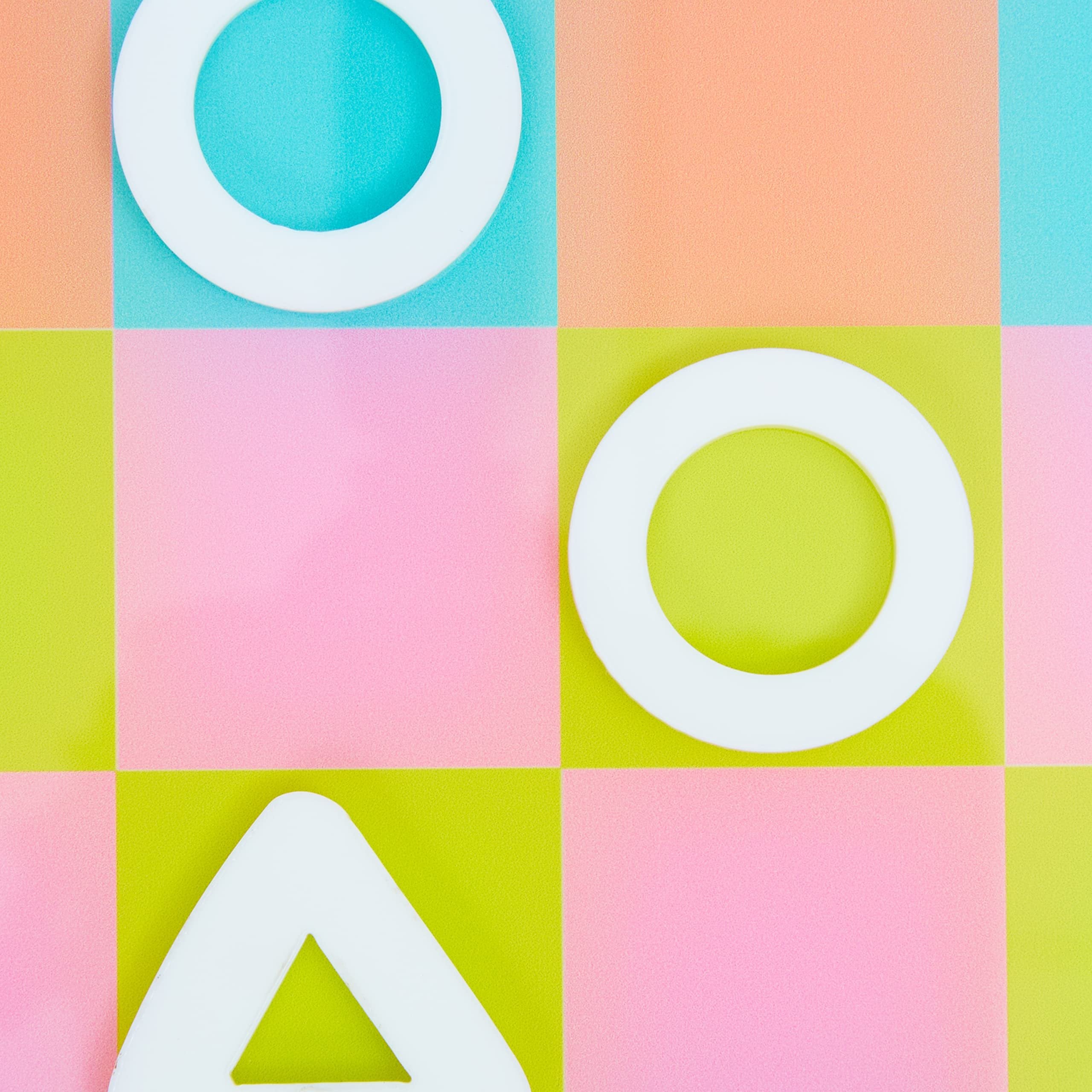 C.R. Gibson GMC-24801 Kailo Chic Acrylic Checkers Board Game Set, 11" x 11", Multicolor, 25pcs