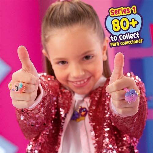 Pinky Promise Gemmy Friends Pretend Play Pack with 8 Surprise Characters — Create Your Own Princess Jewelry Toy — 80 Different Gems to Collect and Wear — Gift Kids and Girls for Ages 4, 5, 6, or 7