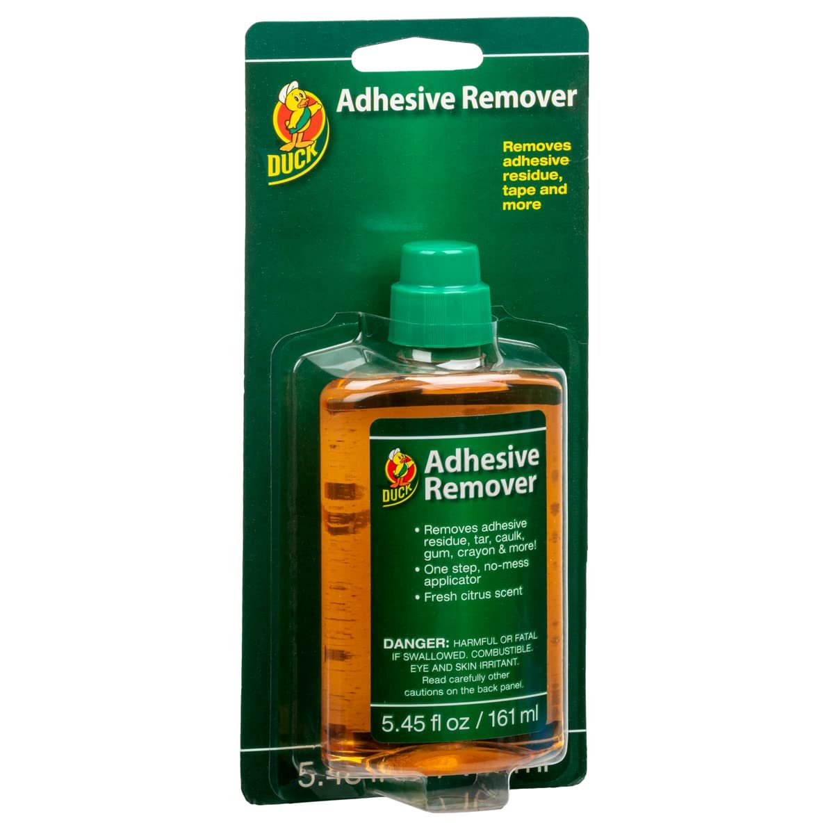 Duck Brand 527263 Adhesive Remover 5.45-Ounce Bottle With No Mess Applicator