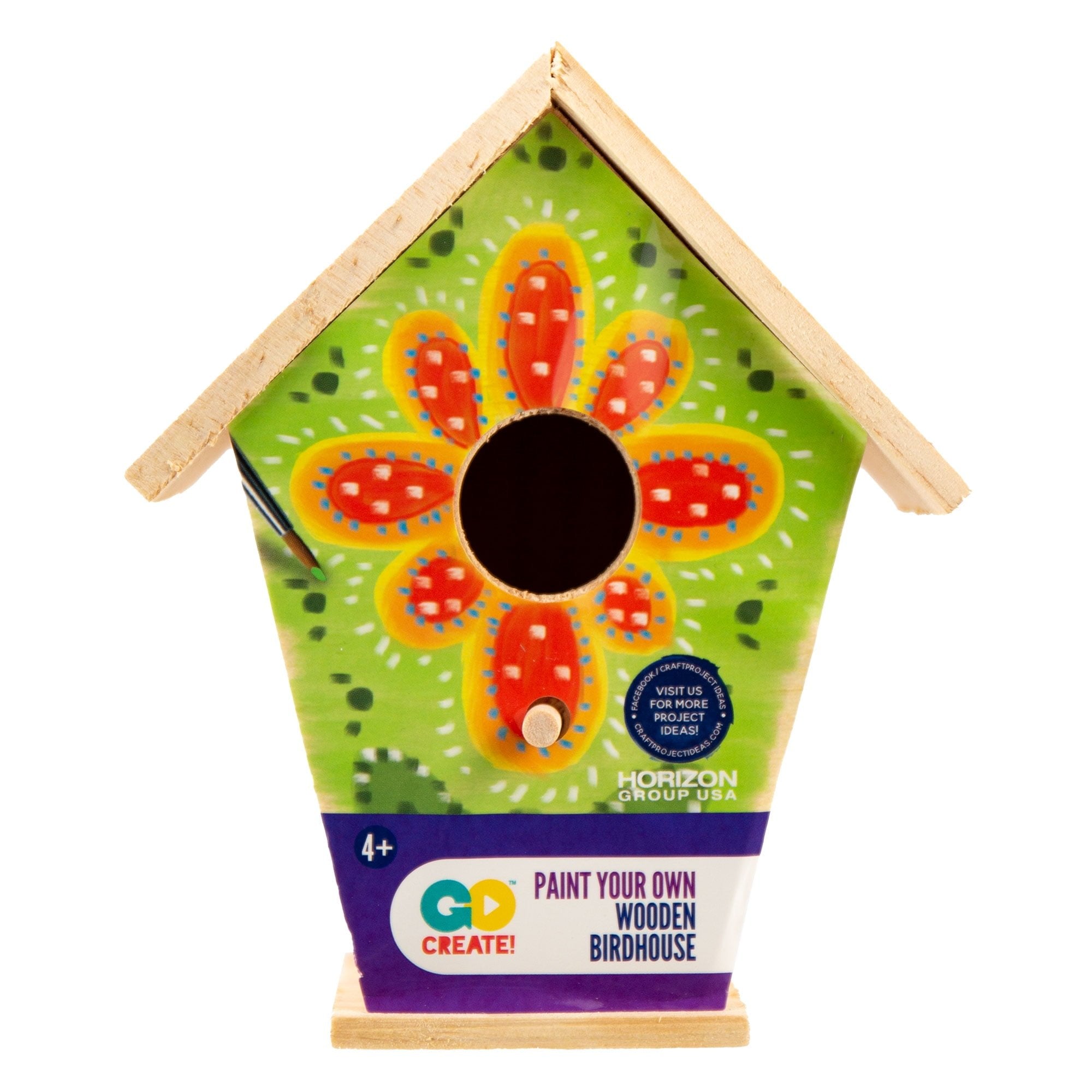 Go Create Paint Your Own Mini Traditional Birdhouse