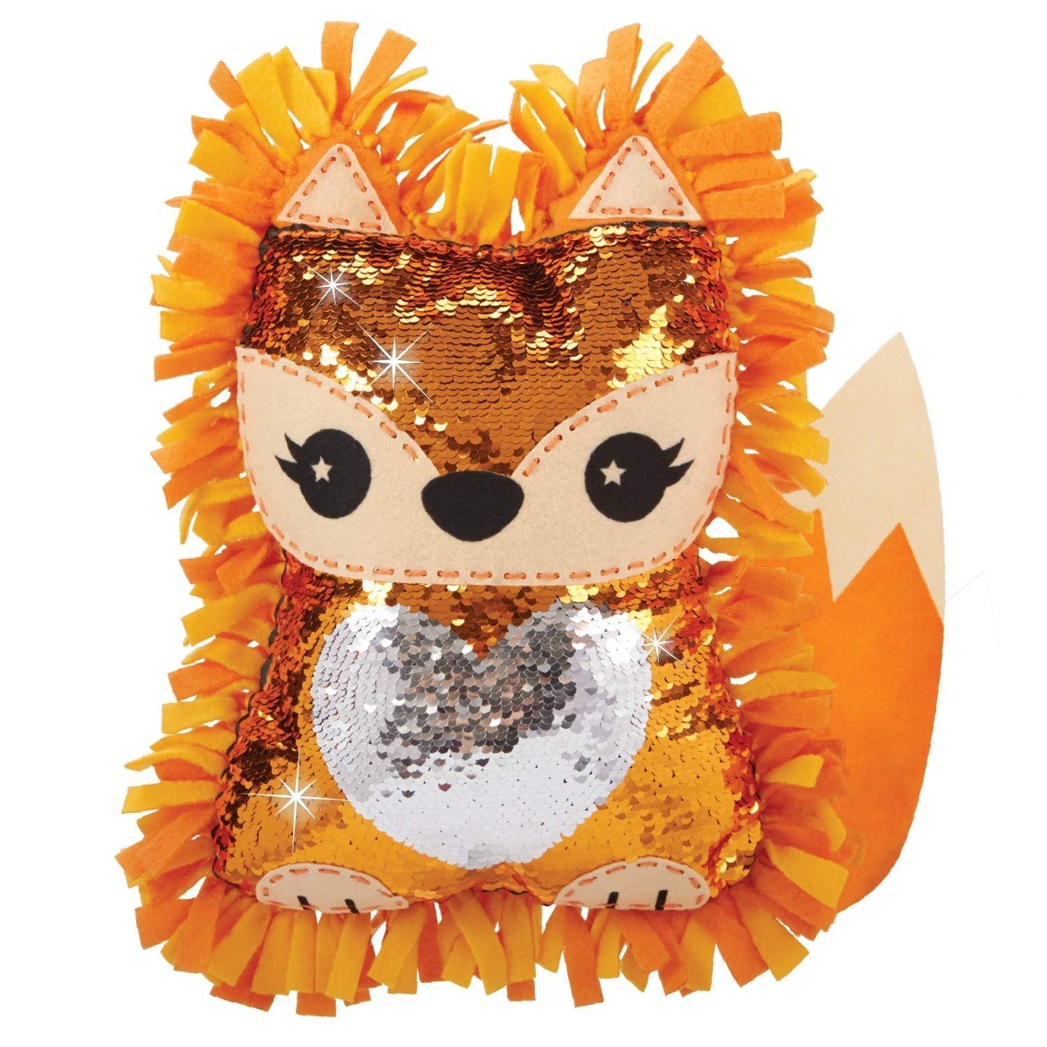 ALEX DIY Knot-A Fox Sequin Plush