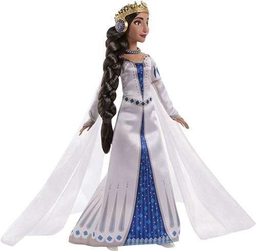 Mattel Disney Wish Toys, Queen Amaya of Rosas, Posable Fashion Doll with Removable Signature Outfit, Shoes & Accessories, Inspired by the Movie