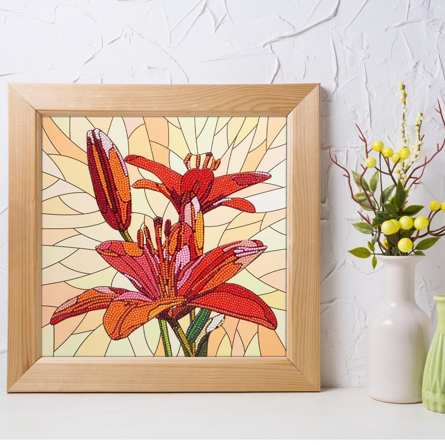 Leisure Arts Lily Diamond Art KIT 12"