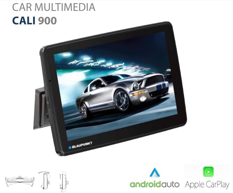 BLAUPUNKT CALI900 Car Multimedia 9-inch QLED 2.5D Touch Screen Panel Quad Core 2.0G Processor Supports Apple CarPlay Android Built-in WiFi Bluetooth DAB+ & Navigation Capabilities