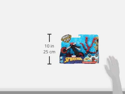 Spider-Man Marvel Bend and Flex, Flex Rider Action Figure Toy, 6-inch Flexible Figure and 2-in-1 Motorcycle for Kids Ages 4 and Up