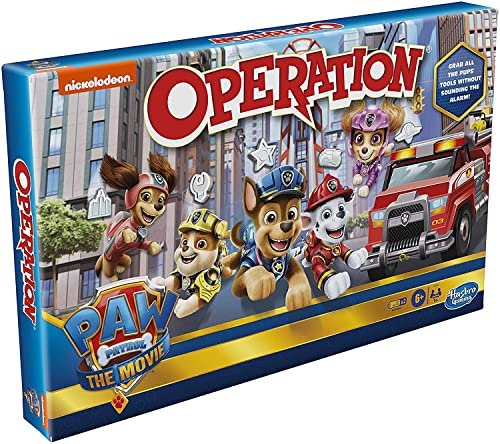Operation Game: Paw Patrol The Movie Edition Board Game for Kids Ages 6 and Up, Nickelodeon Paw Patrol Game for 1 or More Players