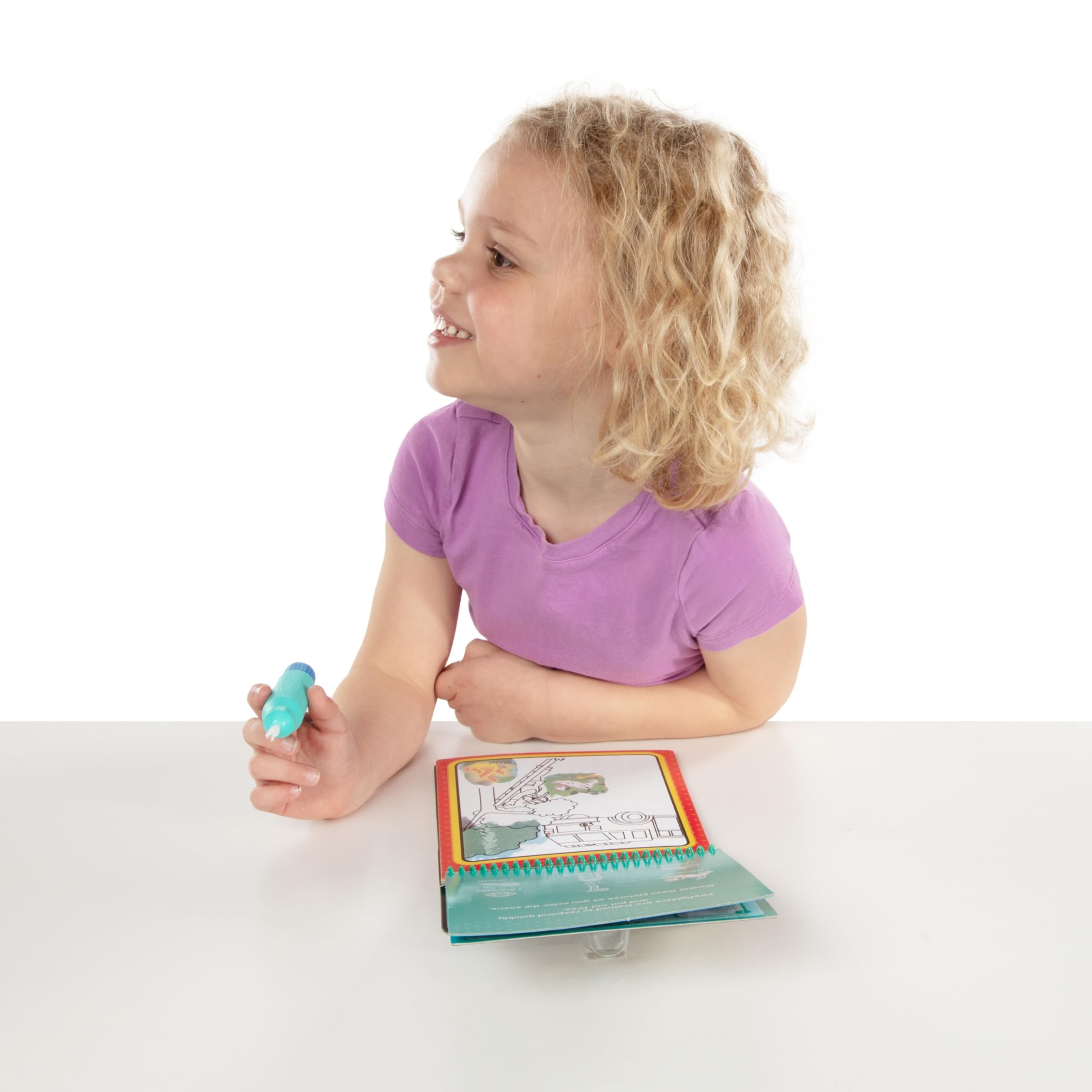 Melissa & Doug On The Go Water Wow! Reusable Water-Reveal Activity Pad- Occupations - Party Favors, Stocking Stuffers, Travel Toys For Toddlers, Mess Free Coloring Books For Kids Ages 3+