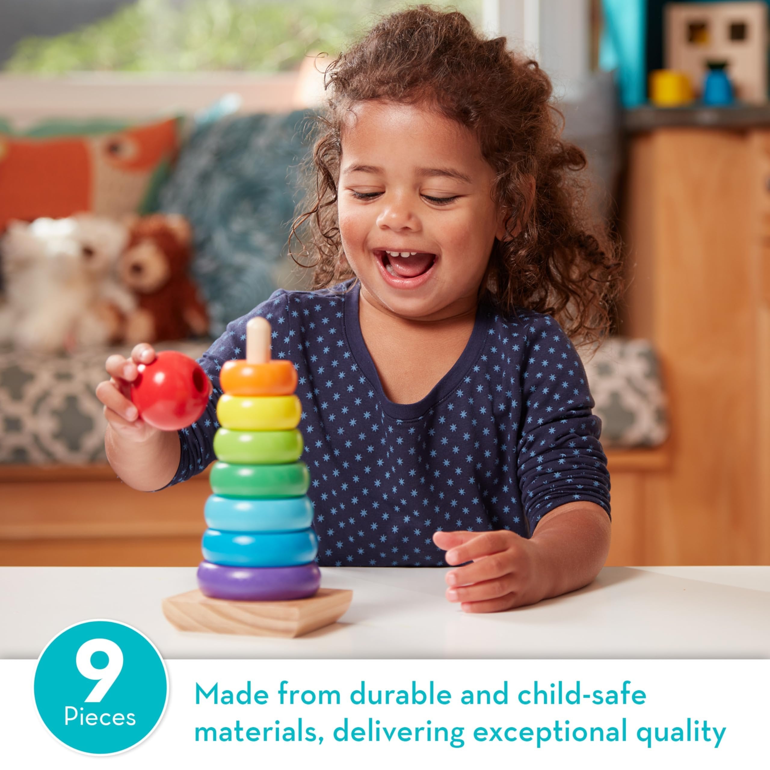 MELISSA & DOUG Rainbow Stacker, 1 EA