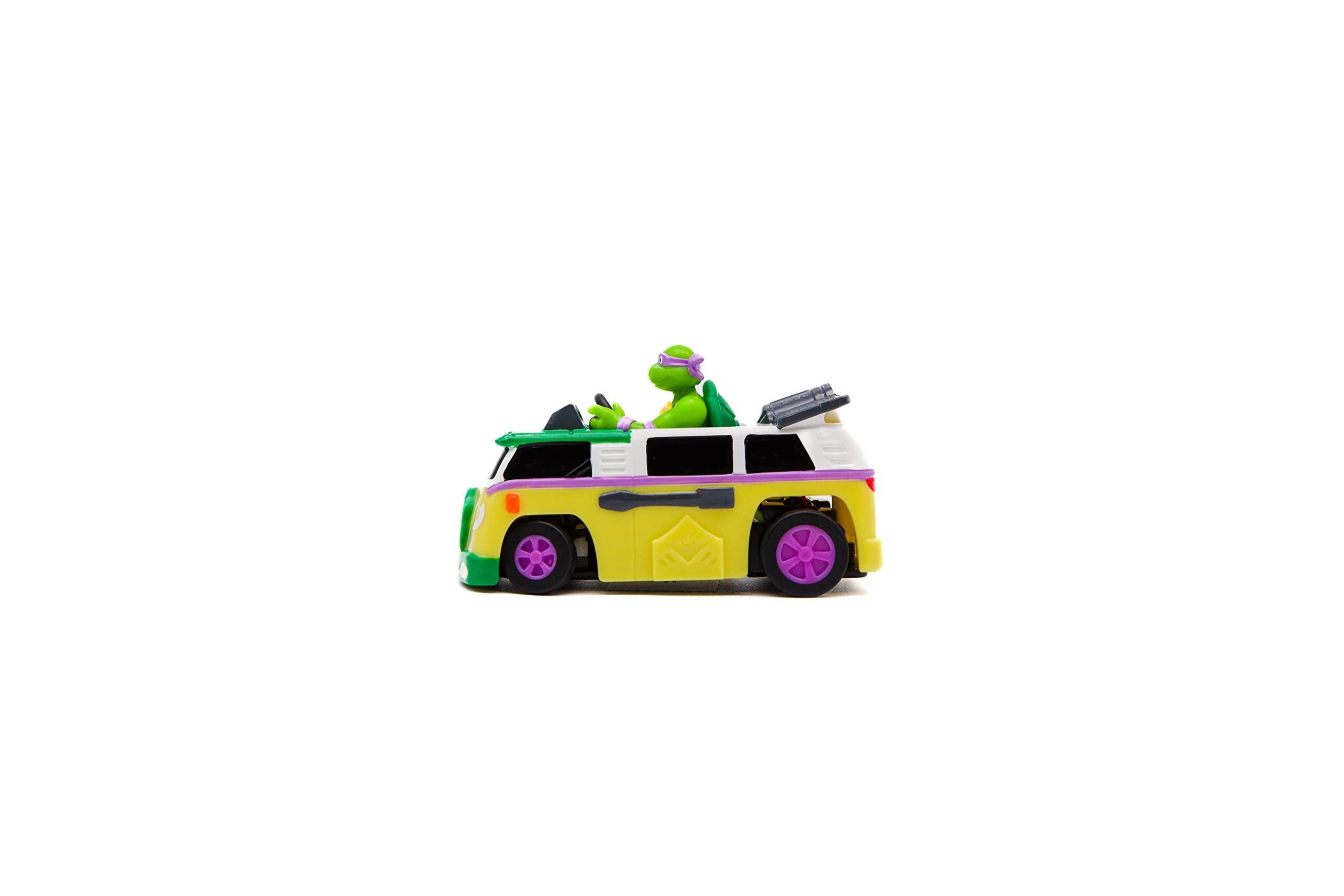 Teenage Mutant Ninja Turtles 3" Micro Shell Racers, Donatello, Ages 5+ - 2.4 Ghz Rc Vehicle with Turtle Half Shell Controller - Collect All 4!