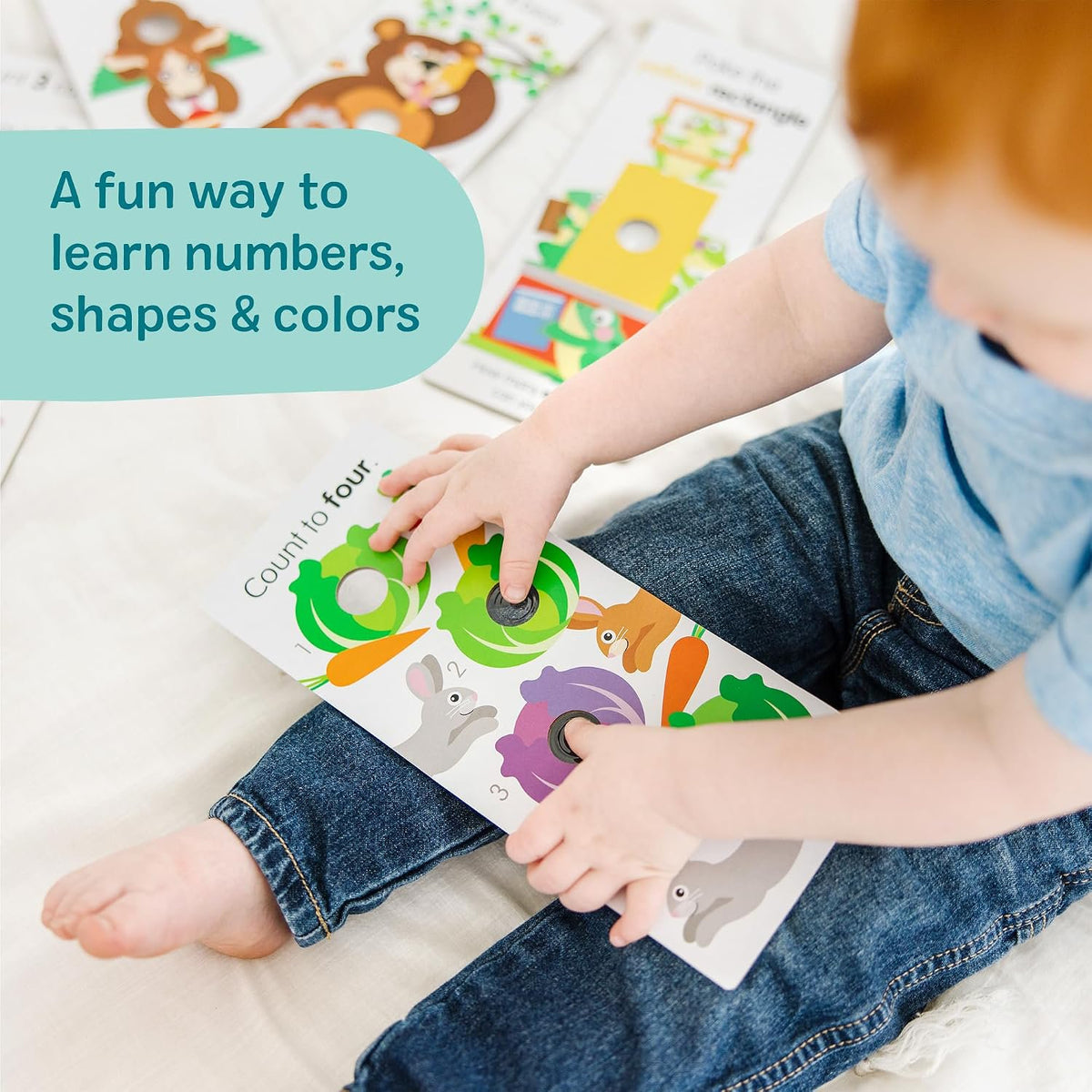 Melissa & Doug Poke-a-Dot Numbers Shapes Colors Flash Cards