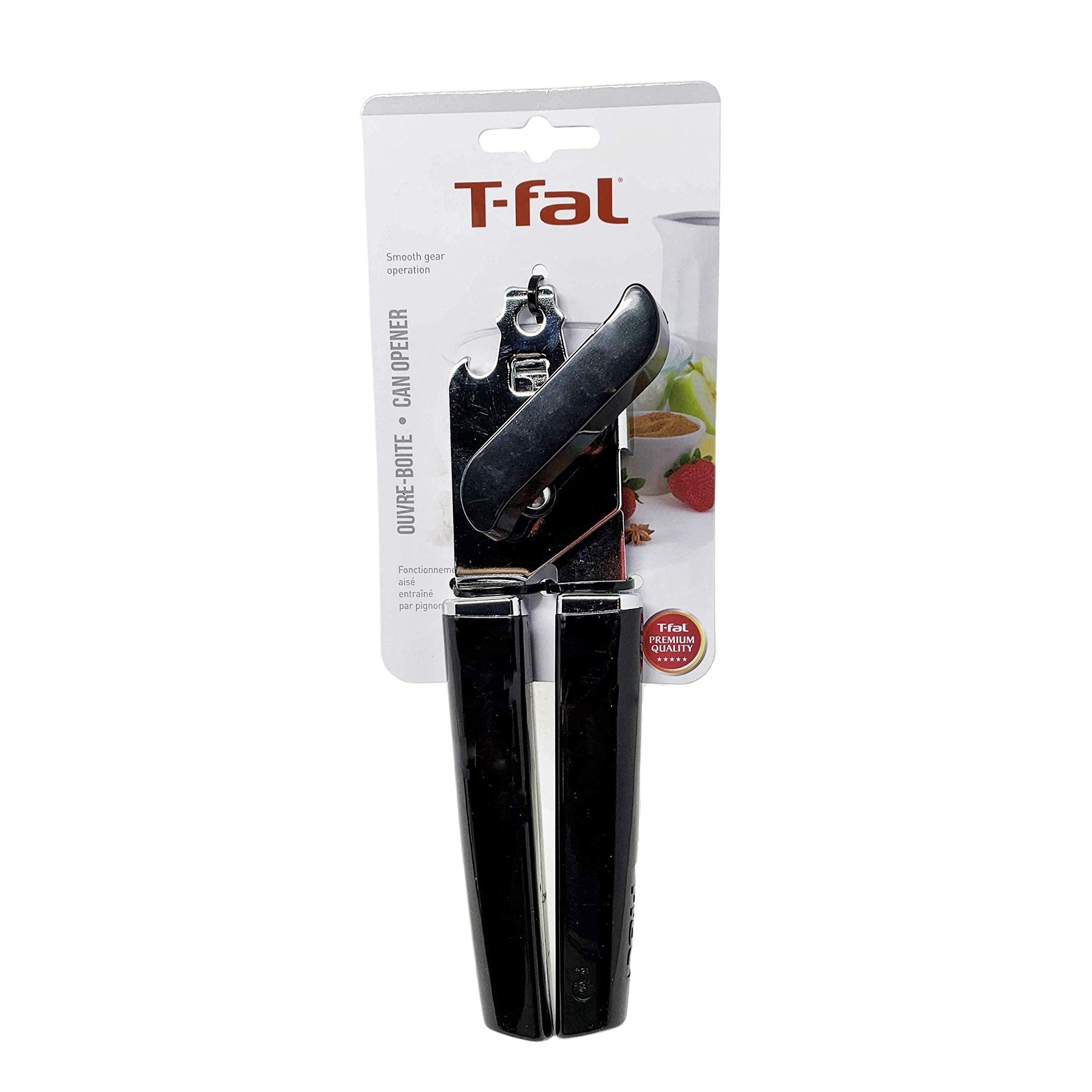 Basics Can Opener Manual Can Openers Sharp Stainless Steel Blade Safe Cover Remover Great for Beer cap (Tin/Bottle) Removal, Big Turning Knob Soft Handle Great Hand grip