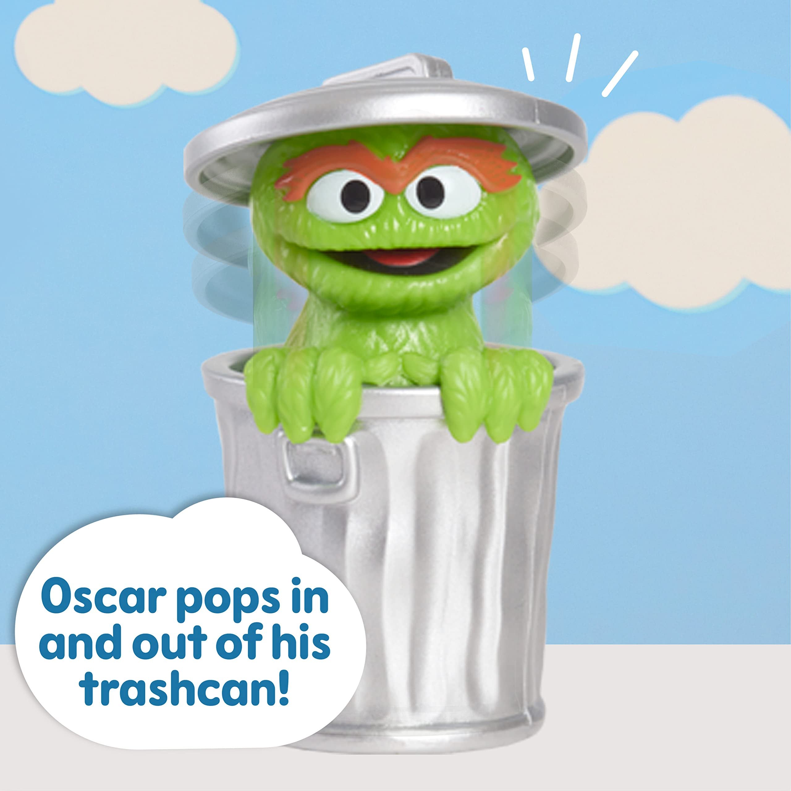 Sesame Street Neighborhood Friends, 6-piece Poseable Figurines, Officially Licensed Kids Toys for Ages 2 Up by Just Play