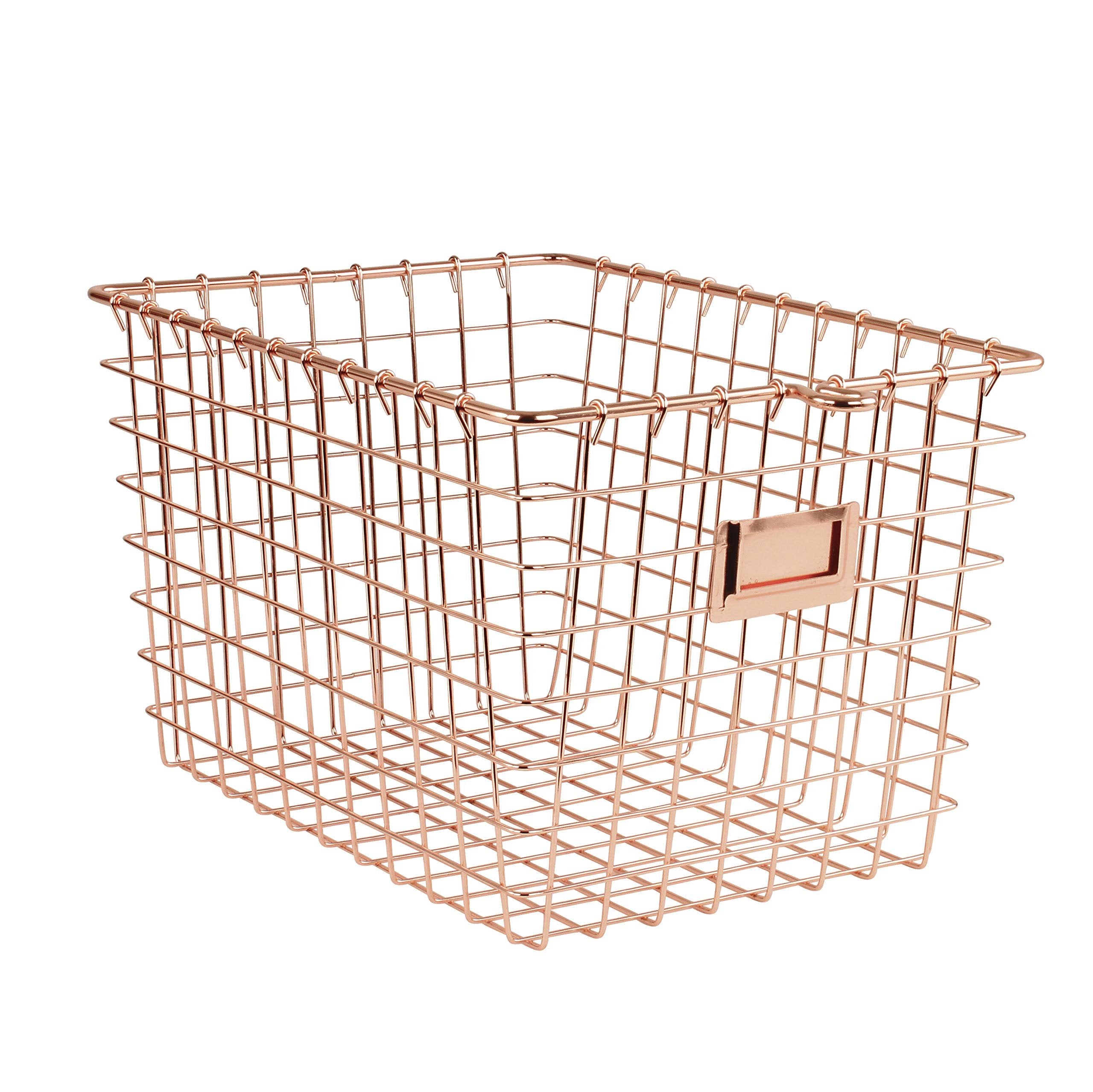 Spectrum Diversified 47879 Wire Storage Basket, Small, Copper