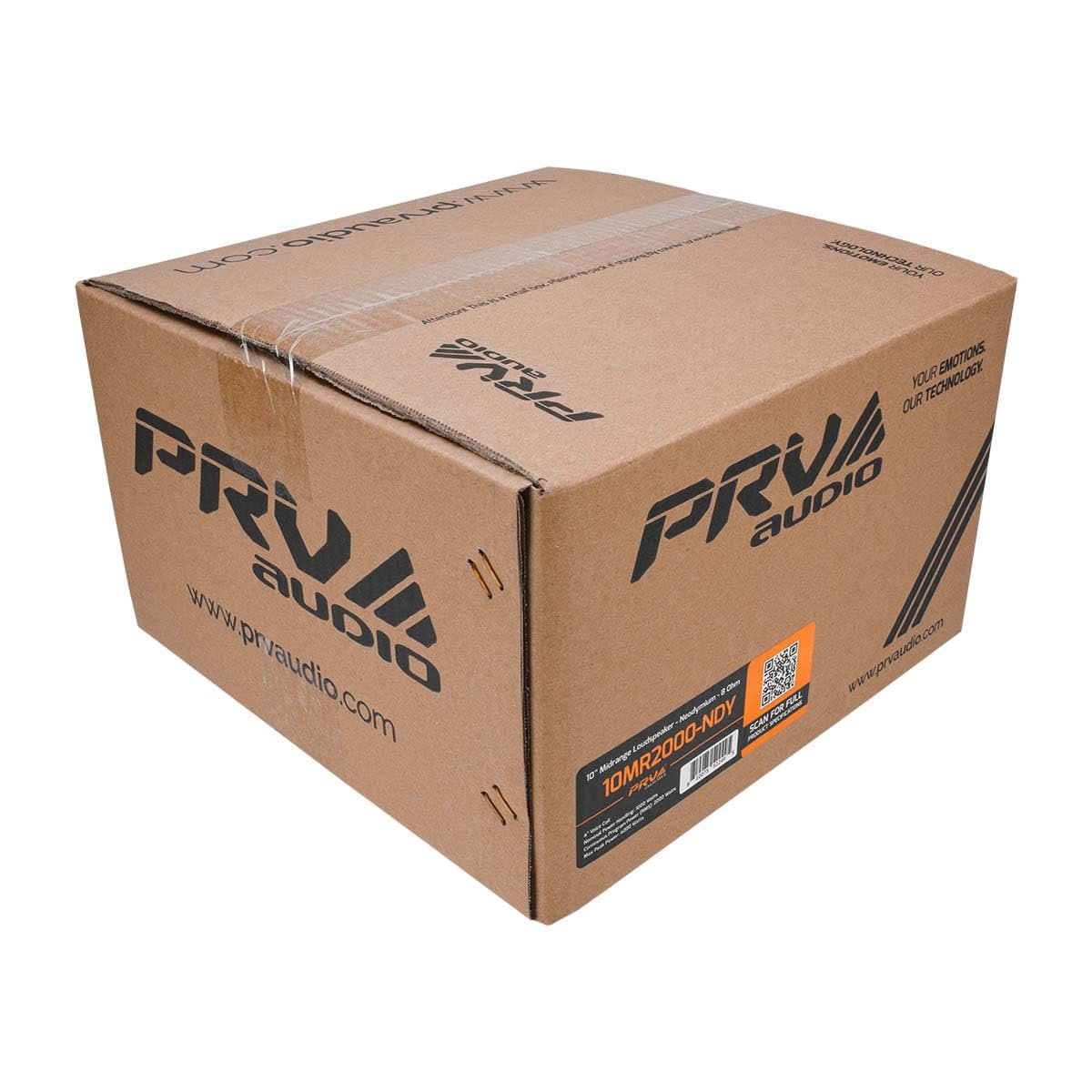 PRV AUDIO 10MR2000-NDY 10 Inch Midrange Loudspeaker, 8 Ohm, 2000 Watts Program Power, Mid Range Speaker (Single)