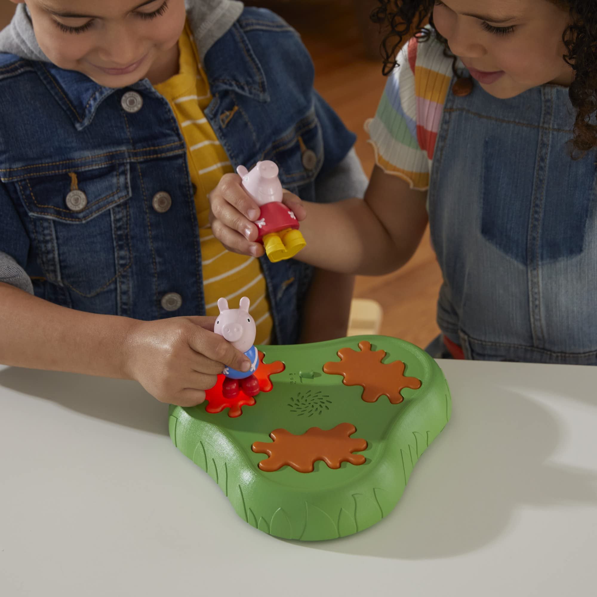Hasbro Gaming Peppa Pig Muddy Puddle Champion Board Game for Kids Ages 3 and Up, Preschool Game for 1-2 Players