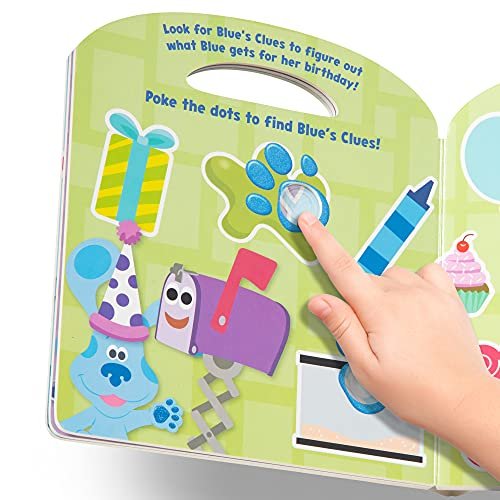 Melissa & Doug Blue's Clues & You! Children's Book - Poke-A-Dot: Shapes with Blue - FSC Certified