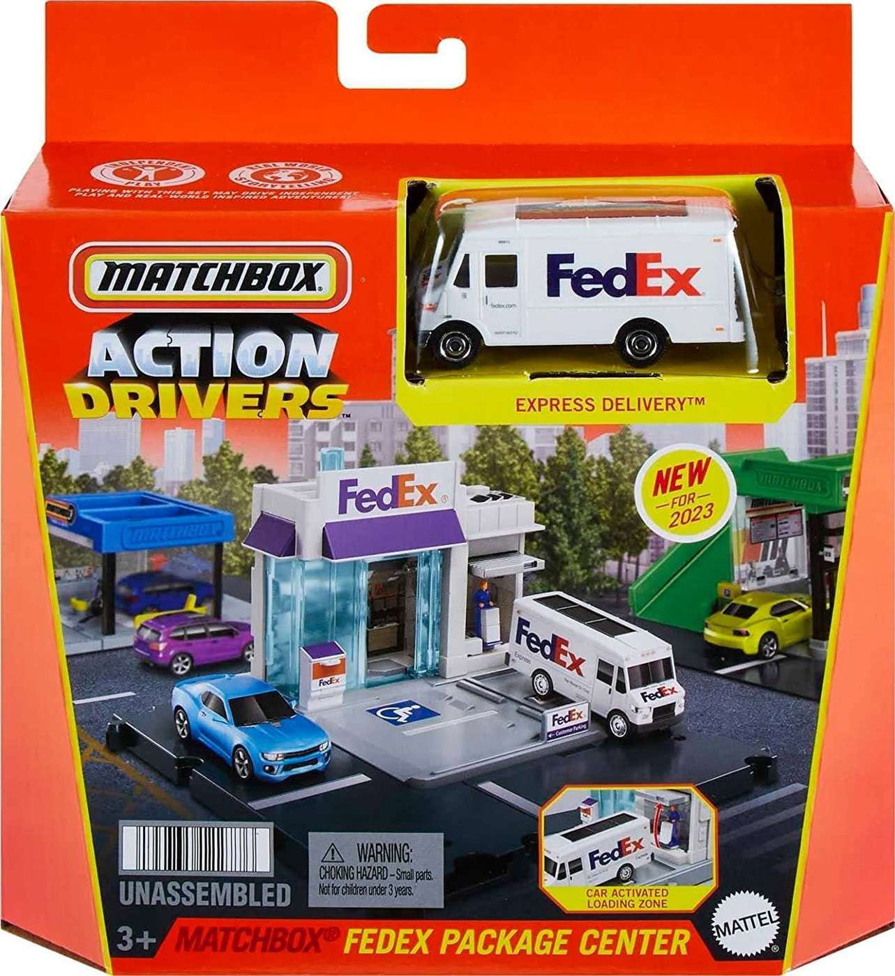 Matchbox Action Drivers Fedex Package Center Playset