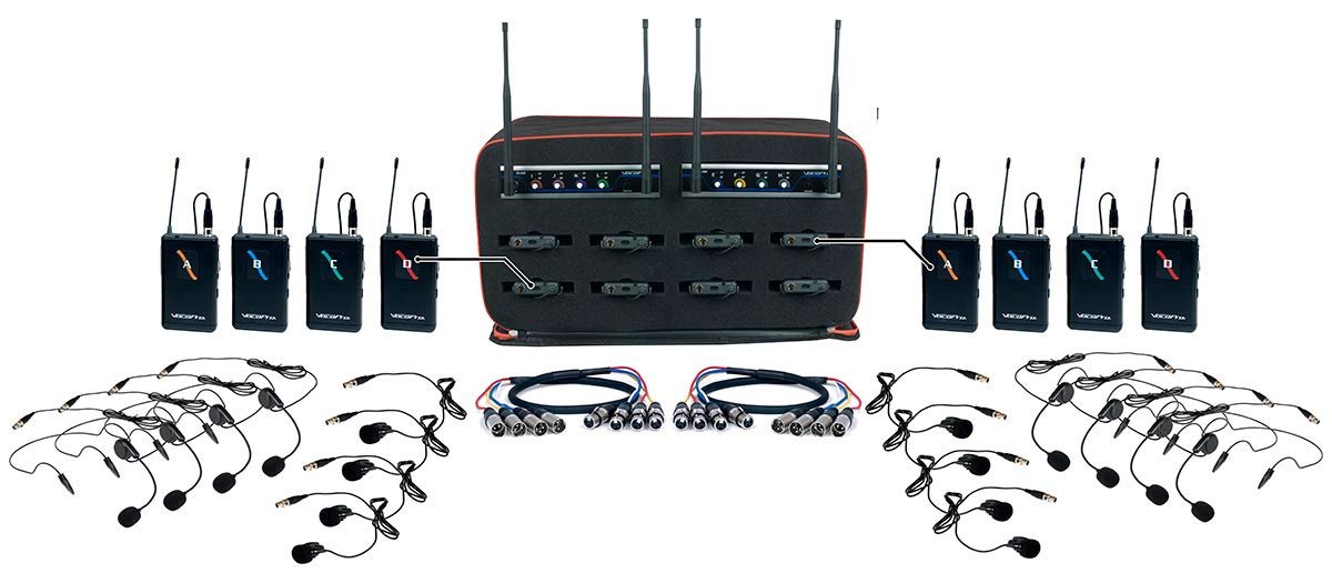 VocoPro A- B Box, XLR, MIB-Quad-8 BODYPACK