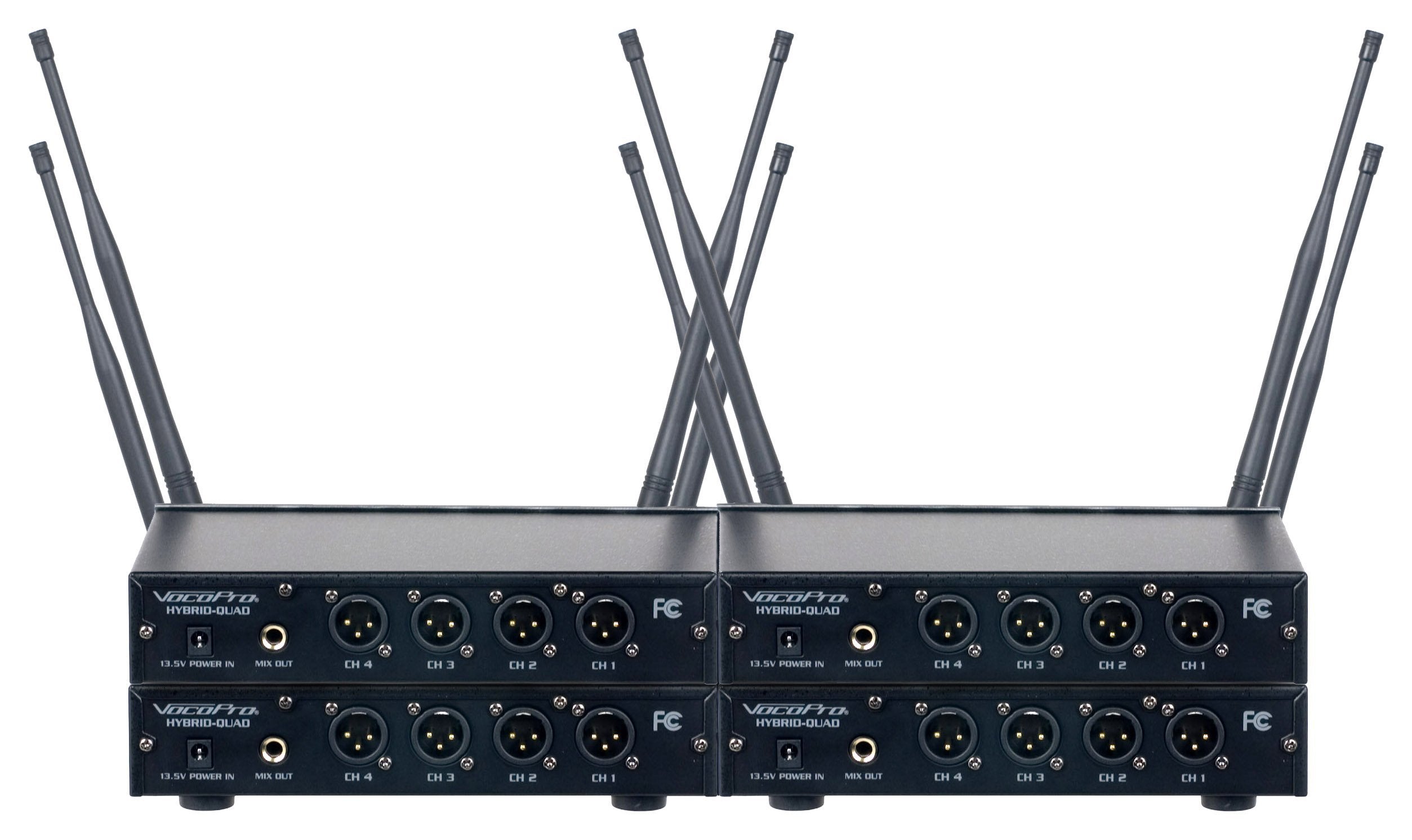 VocoPro 16 Channel UHF Wireless Headset & Lapel Mic System with Mic-On-Chip Technology, Black, 14.00 x 18.00 x 24.00