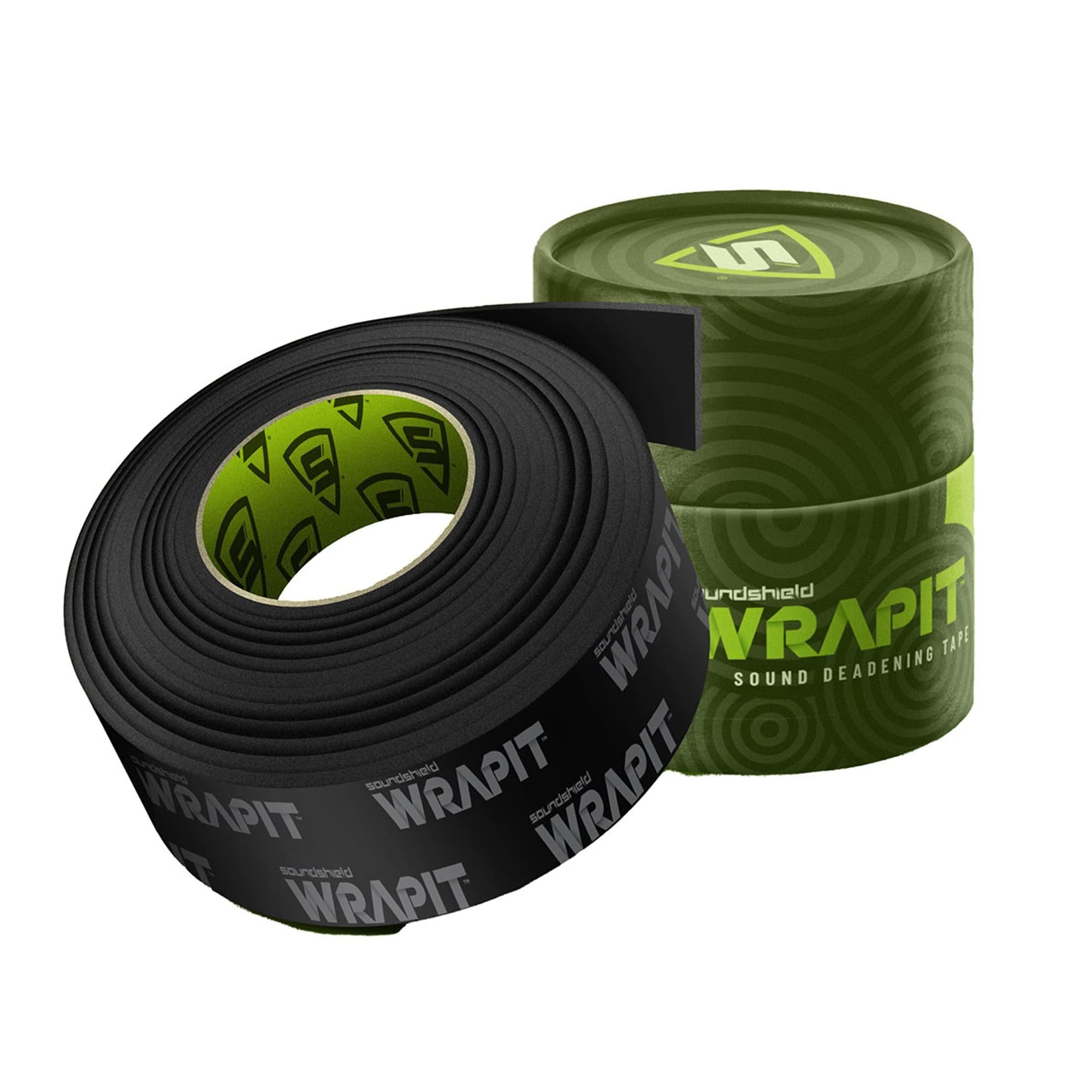 SOUNDSHIELD SSD-WRAPIT 30 Feet of 3 MM Waterproof Closed-Cell Adhesive Backed Single Tube Car Sound Deadening Tape Two 2-inch Wide Rolls