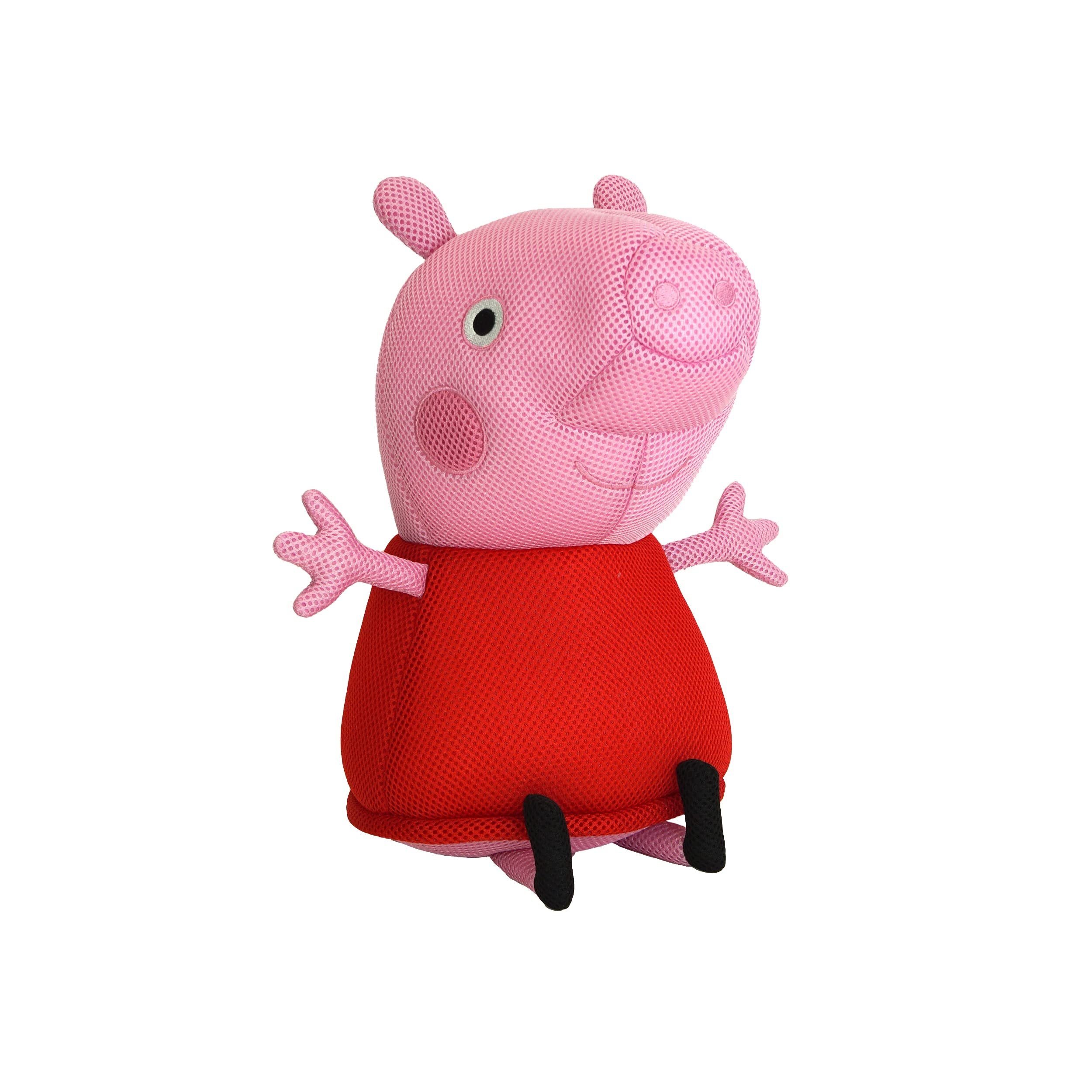 Wahu Aqua Pals Peppa Pig Plush Water Toy for Kids Ages 2+, Fast-Drying Waterproof Plush Doll Toy for Pool and Bathtub, Pink/Red, 16", Medium