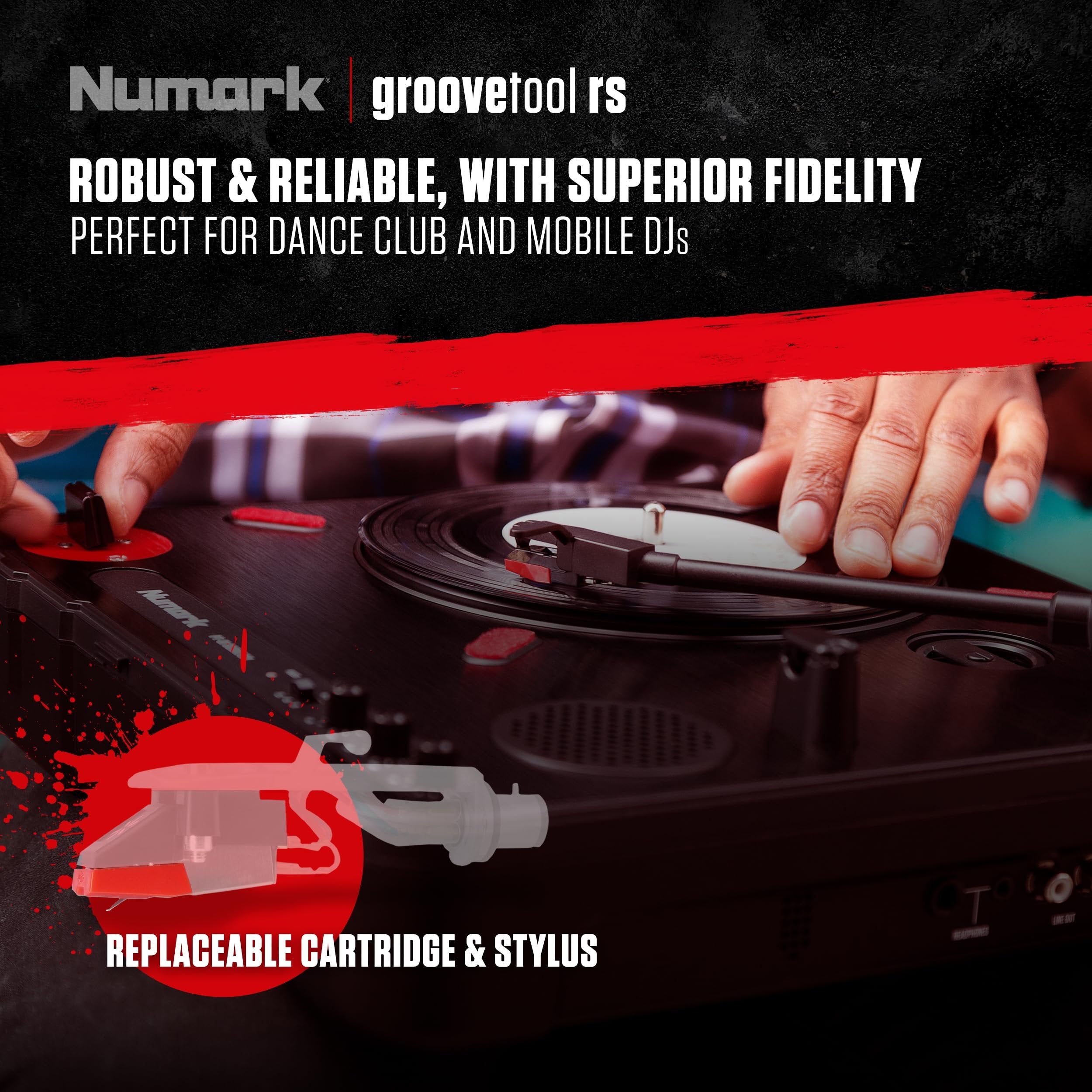 Numark GrooveTool RS | Replacement Stylus for Numark's Grovetool Catridge (2 Units)