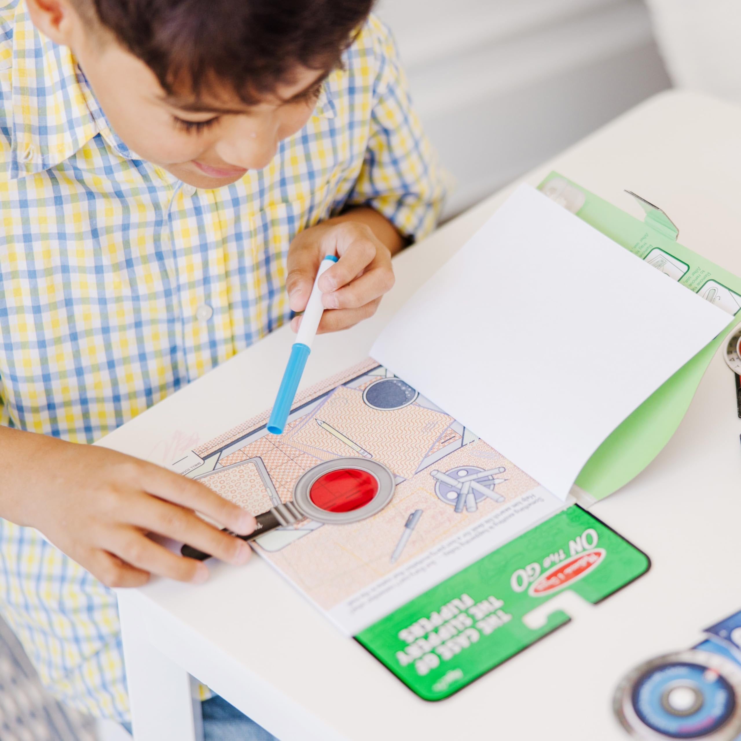 Melissa & Doug On the Go Secret Decoder Activity Book - The Case of the Slippery Flippers