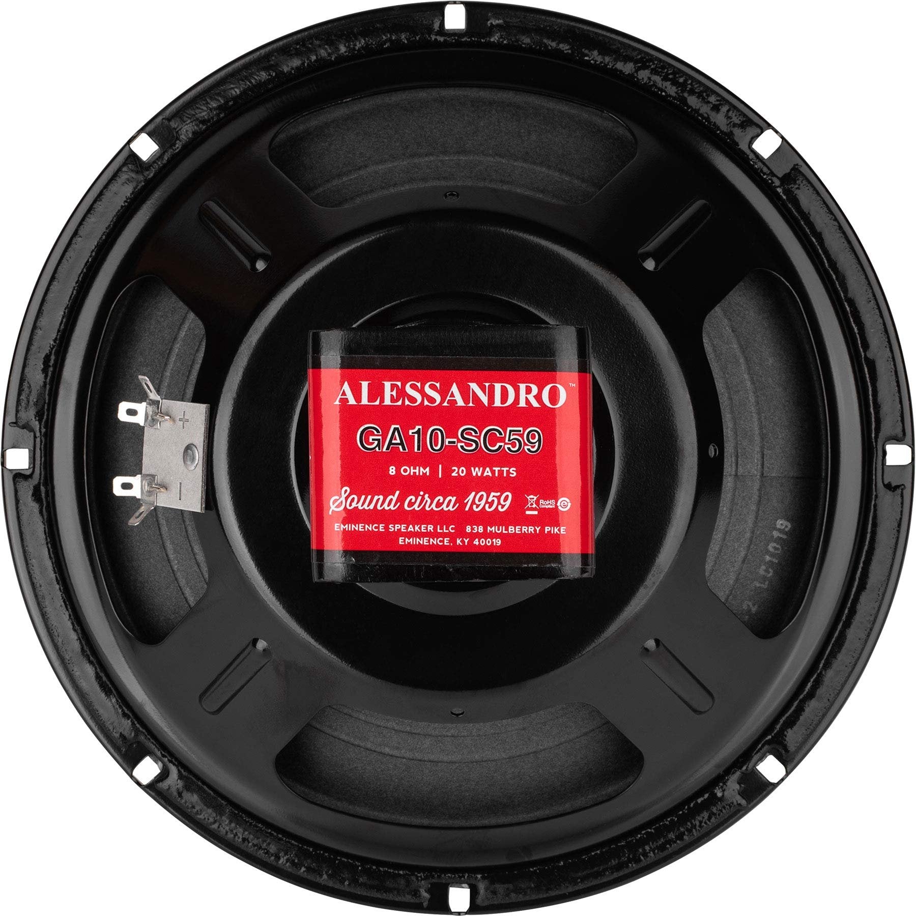 Eminence 10" Guitar Speaker Driver Aln, Black