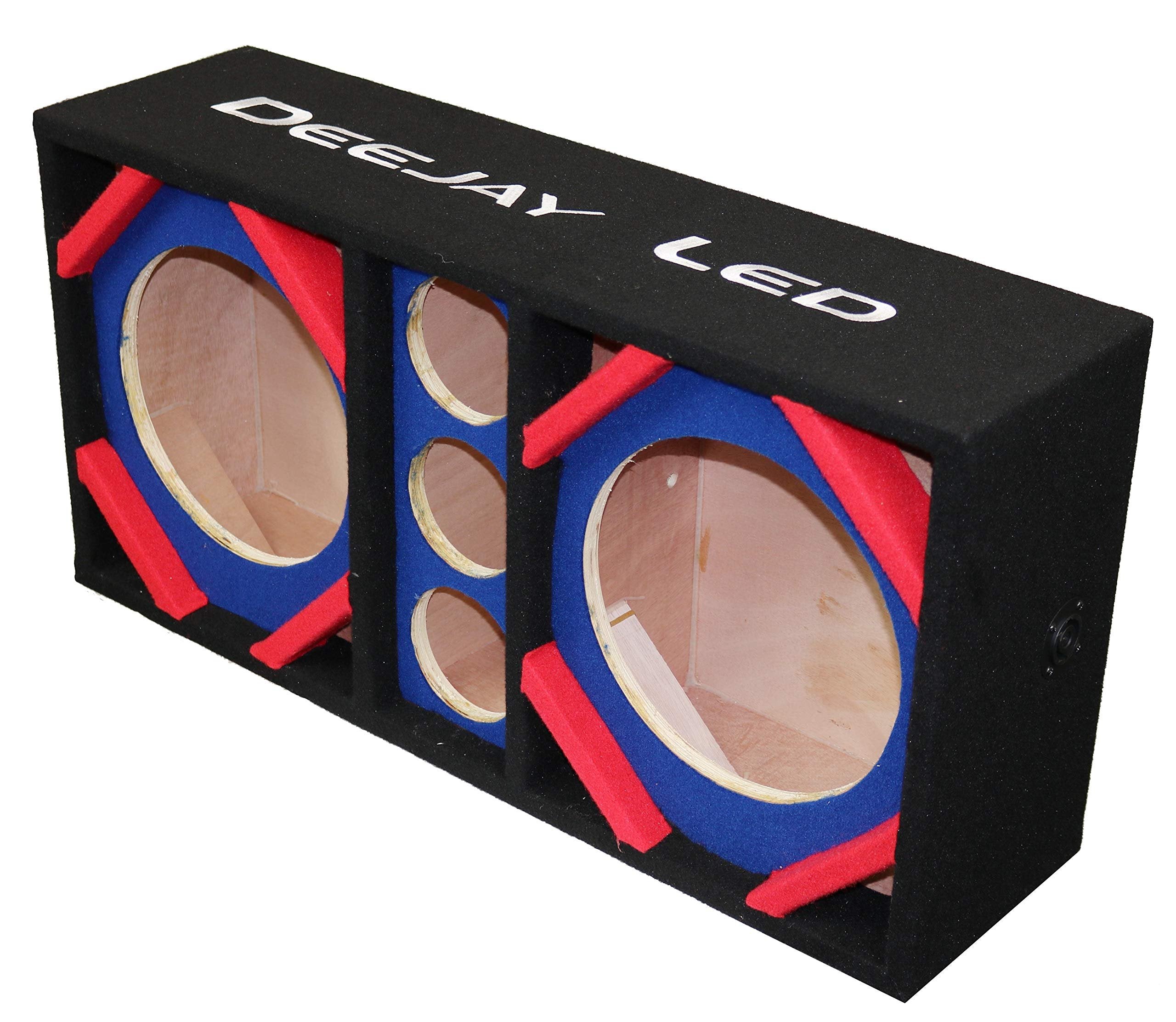 Deejay LED Two 10-in Woofers Plus Three Tweeters BL