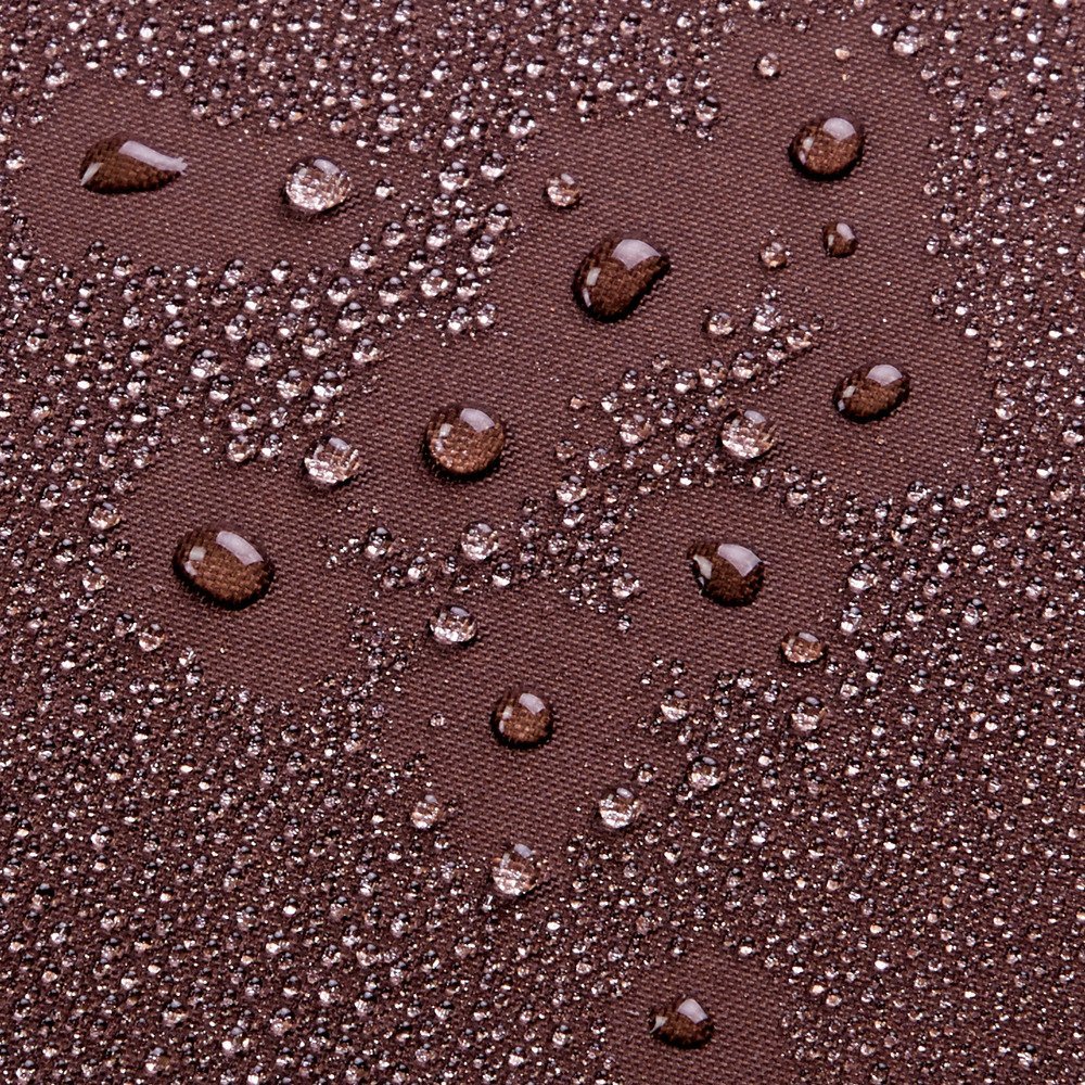 iDesign Fabric Shower Curtain, Stall-Sized Water-Repellent and Mold- and Mildew-Resistant Liner for Master, Guest, Kid's, College Dorm Bathroom, 72" x 96 ", Brown