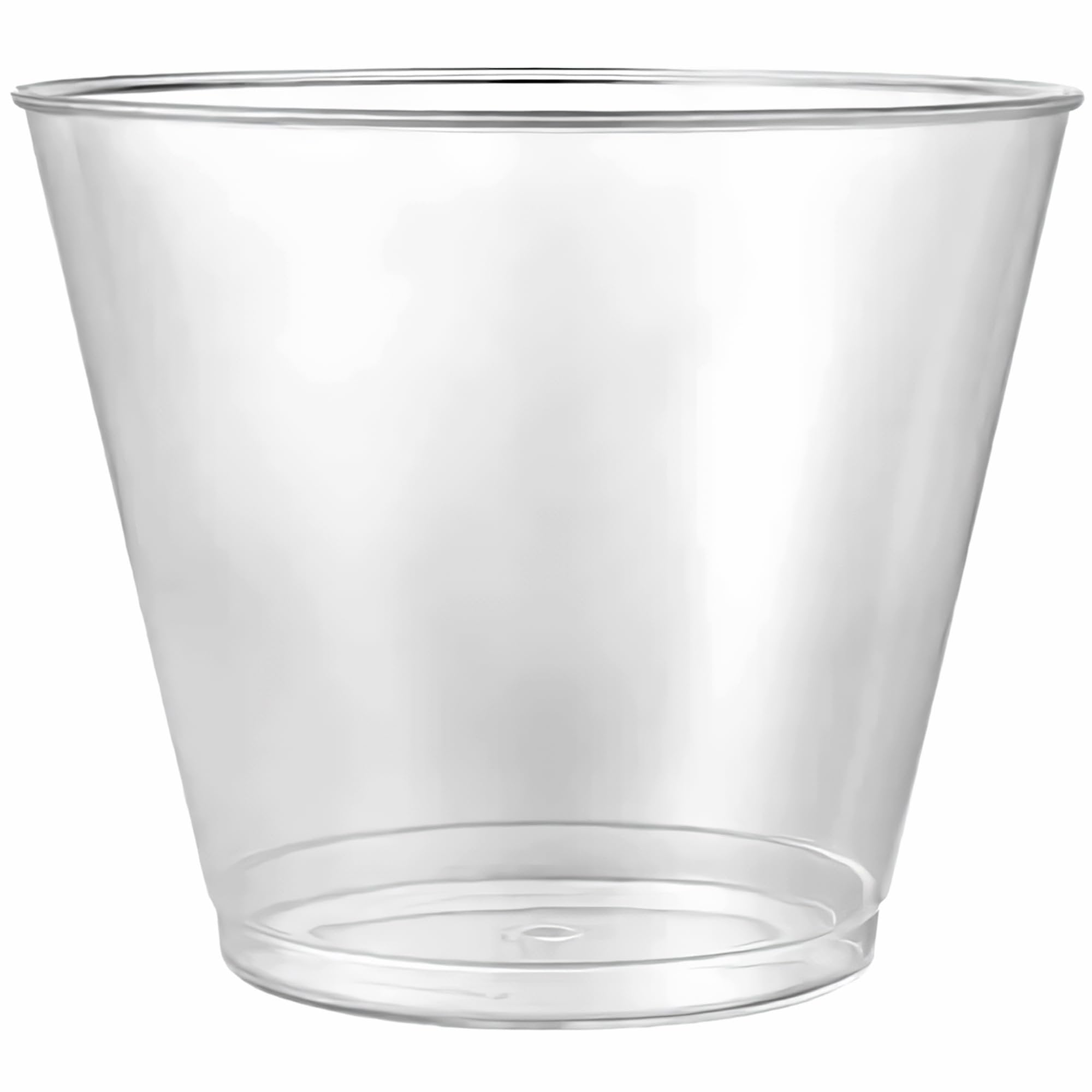 Clear Deluxe Plastic Tumbler - 1oz (Pack Of 50) - Premium Disposable Party Cups - Perfect For Events & Celebrations
