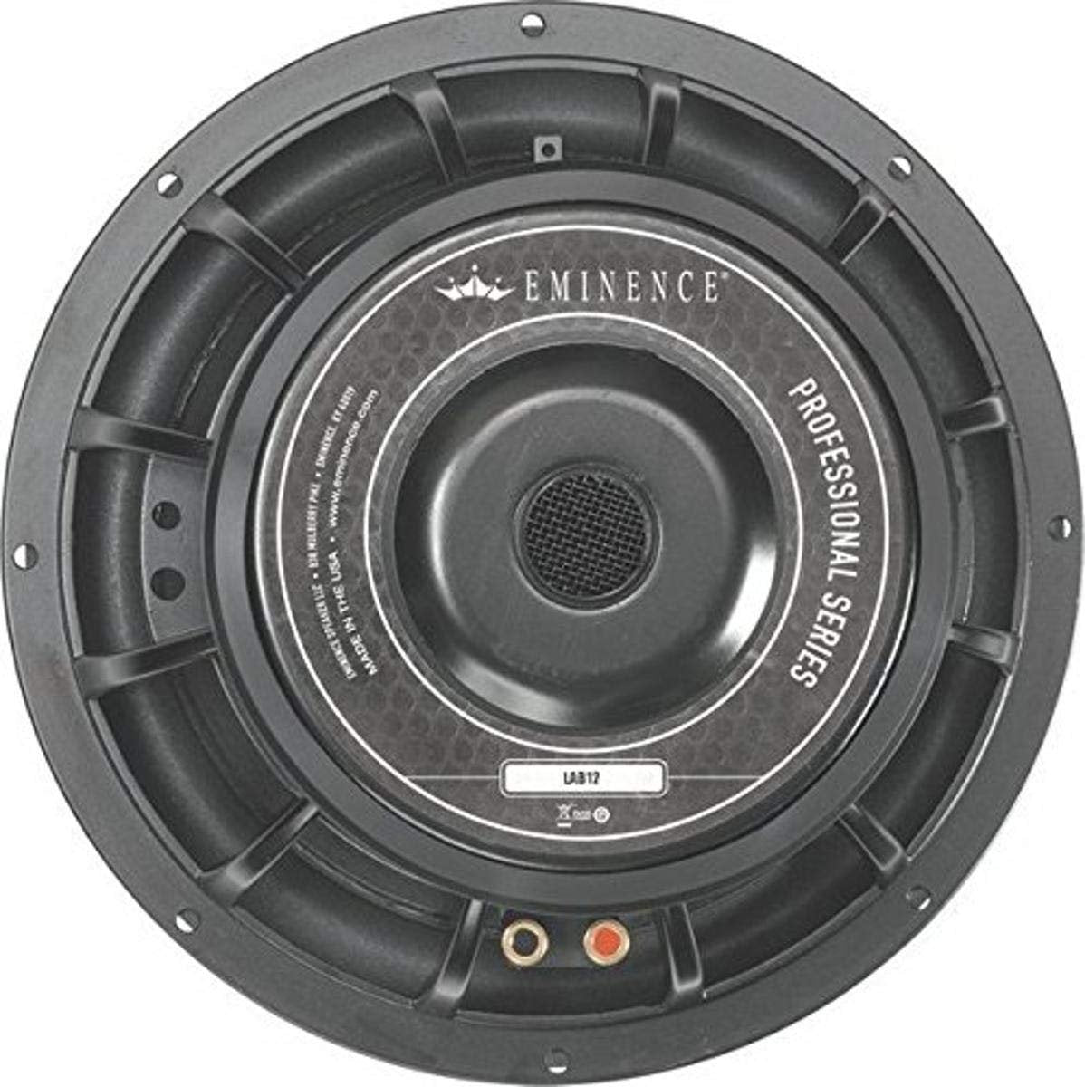 Eminence Professional Series LAB12 12" Pro Audio Speaker, 400 Watts at 6 Ohms, Black