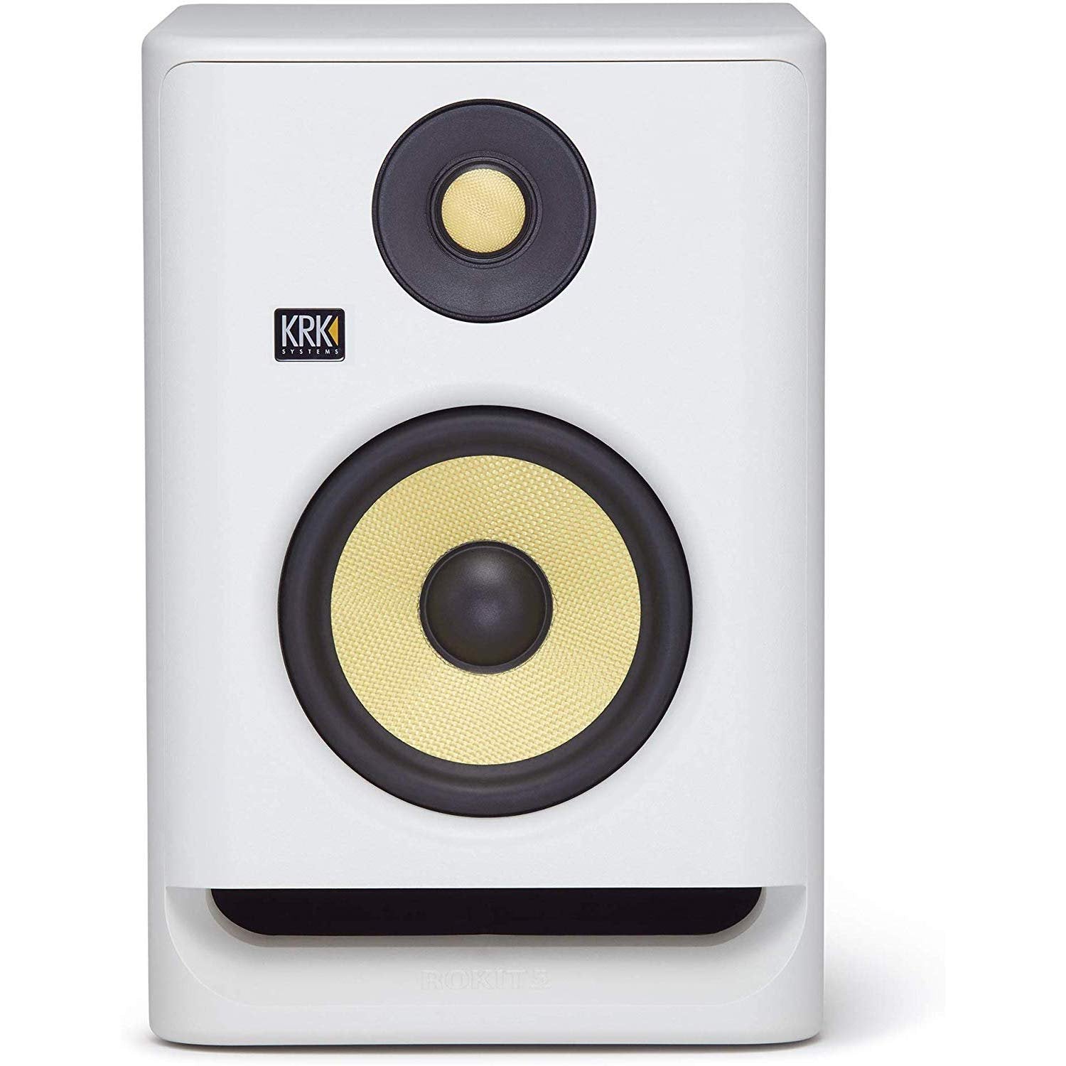 KRK RP5 Rokit 5 G4 Professional Bi-Amp 5" Powered Studio Monitor, White Noise